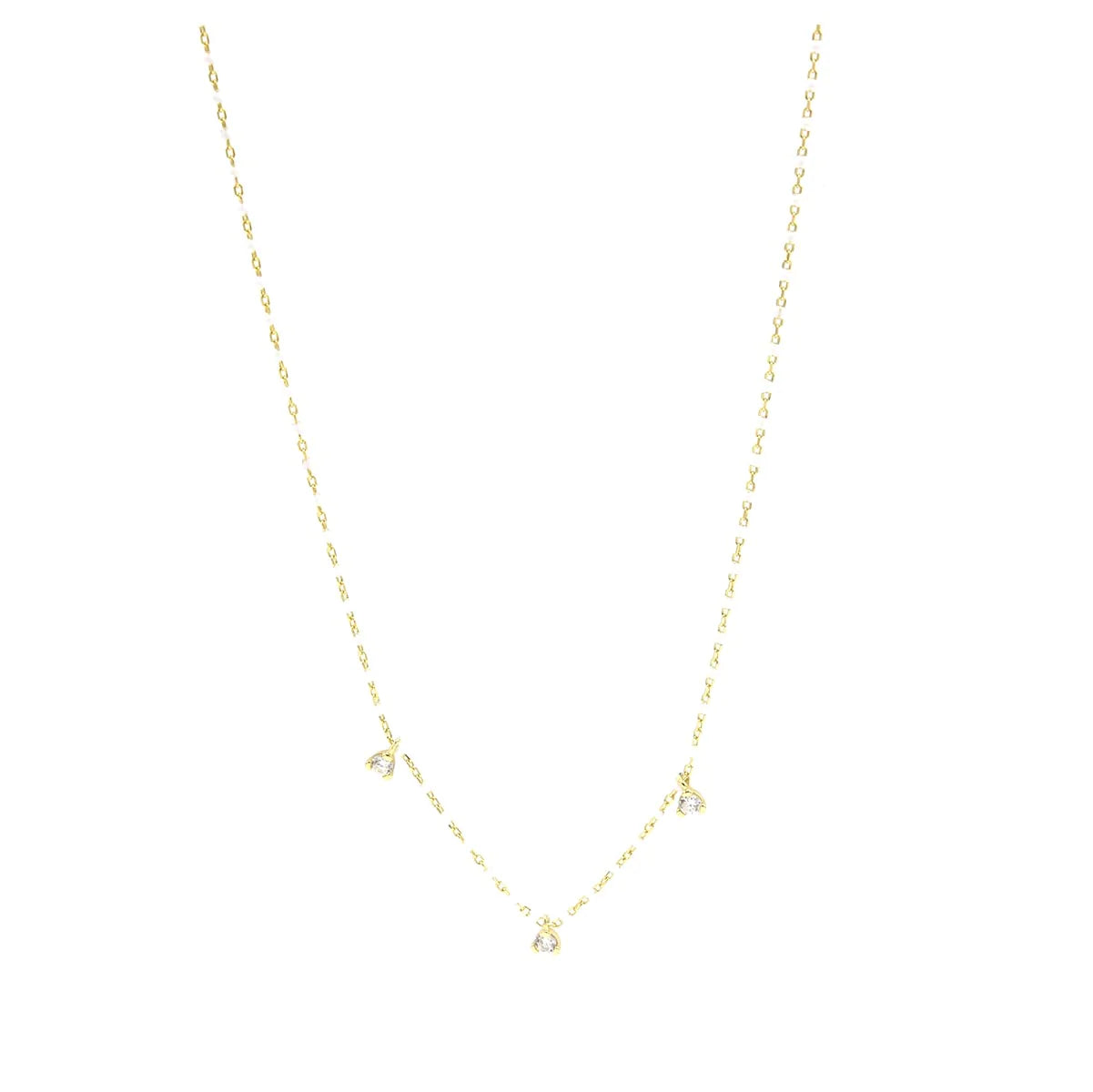 Collar Rosary Baby 3 Lights White