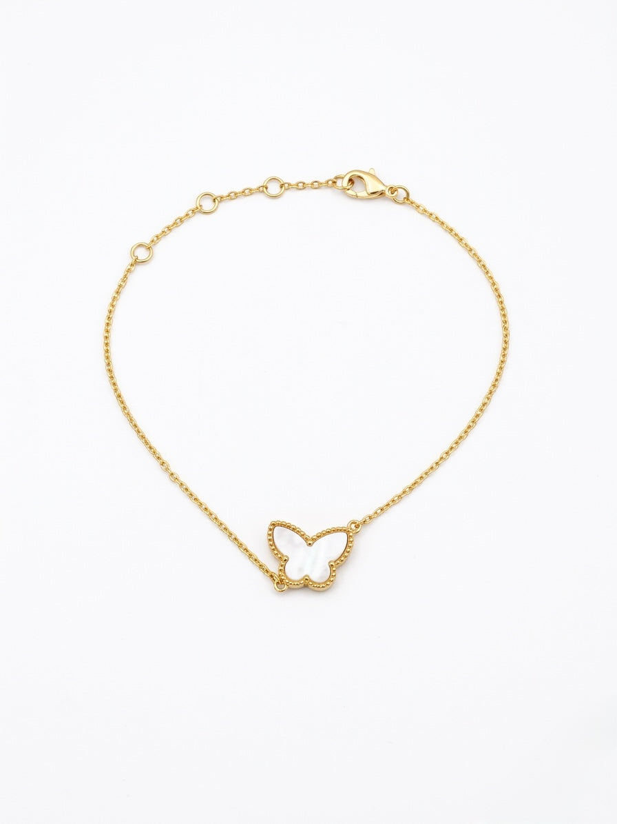 Pulsera MOP Lover Butterlfy Gold Bracelet