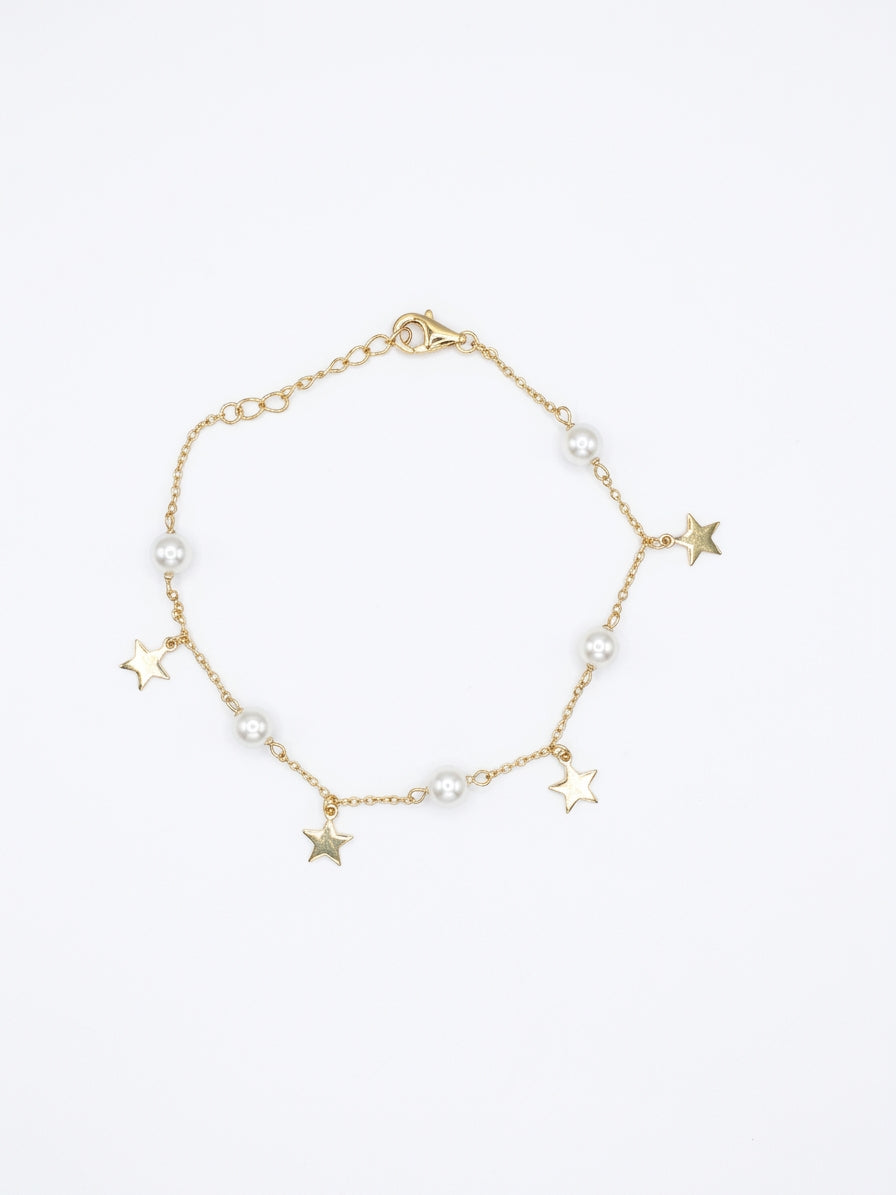 Pulsera Pearly & Stars Bracelet Gold