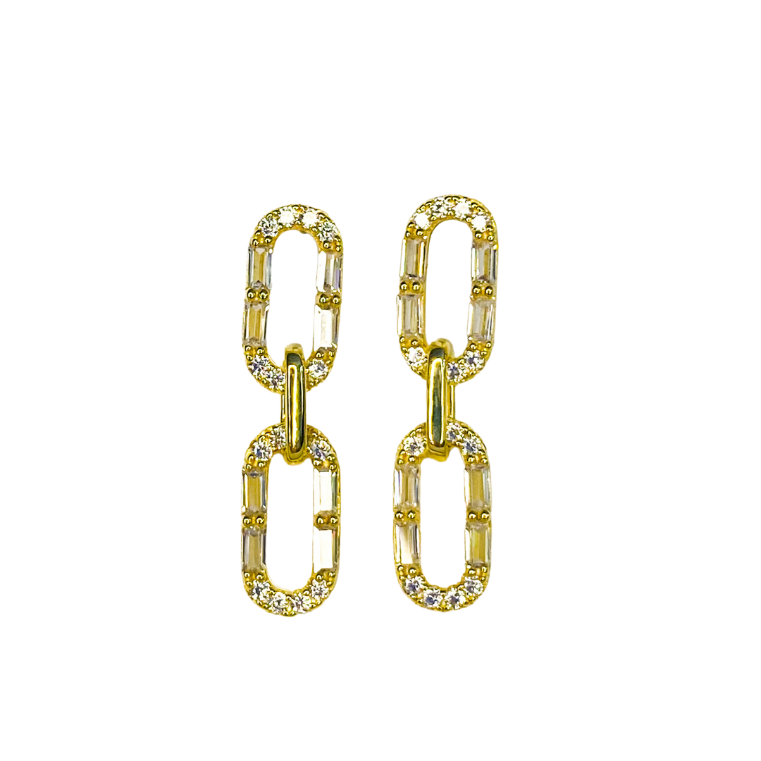 Aro Bagui Double Dangle Gold