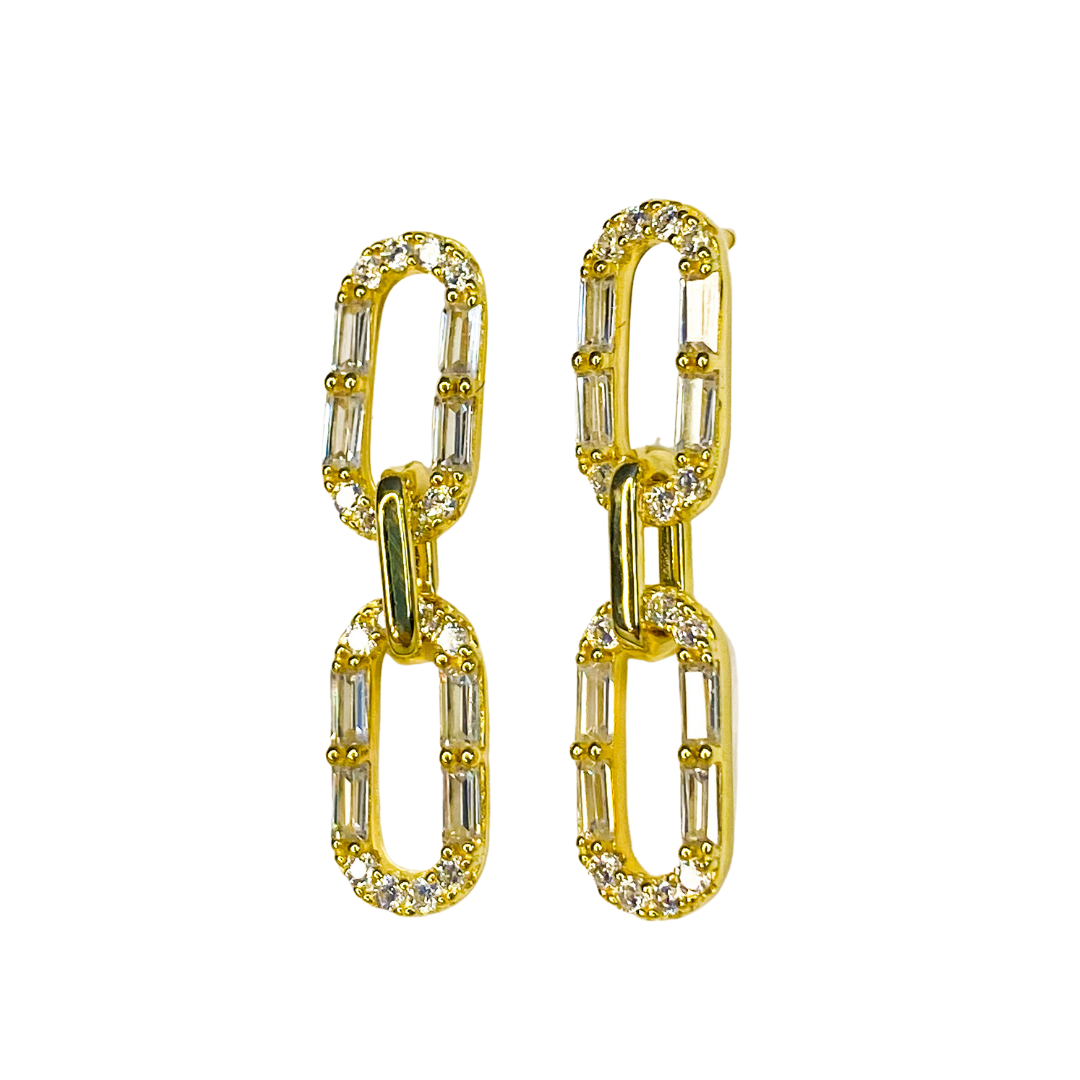 Aro Bagui Double Dangle Gold