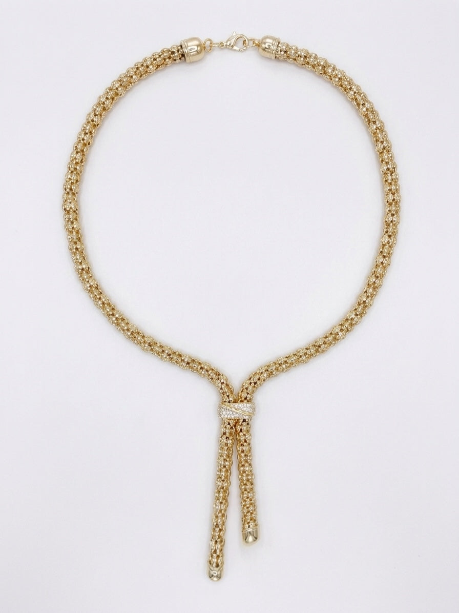 Collar Brassy Snaker Chunky Chain
