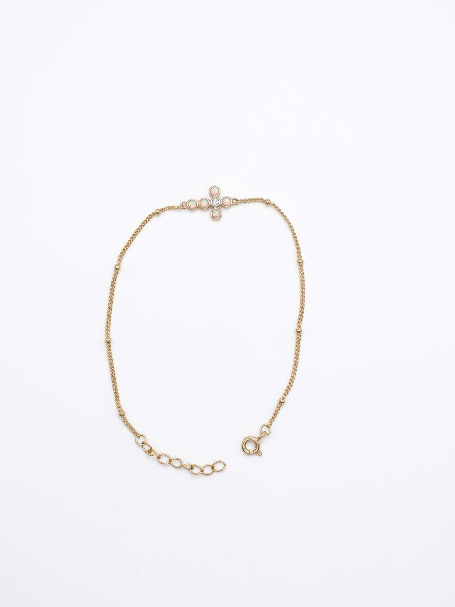 Pulsera Opal Cross Bracelet