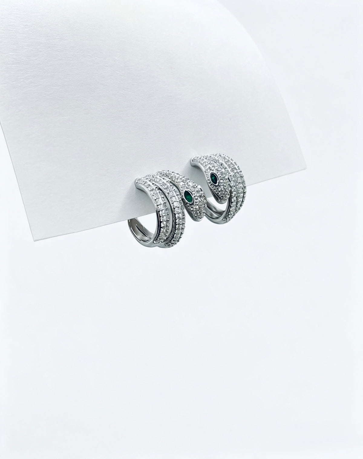 Aro Triple Coil Snake Hoop Silver