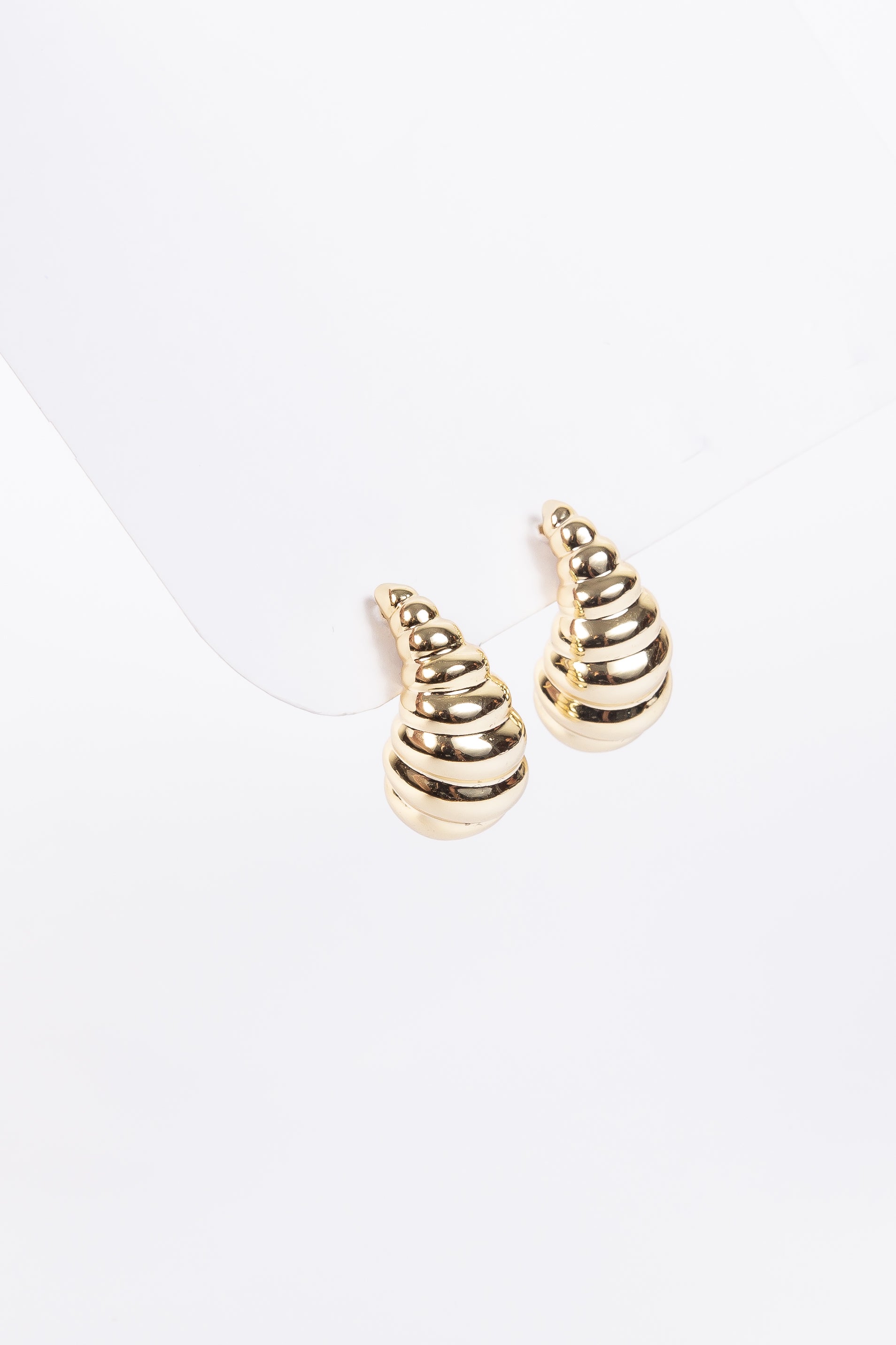 Aro Sterling Silver Twisted Drop Gold