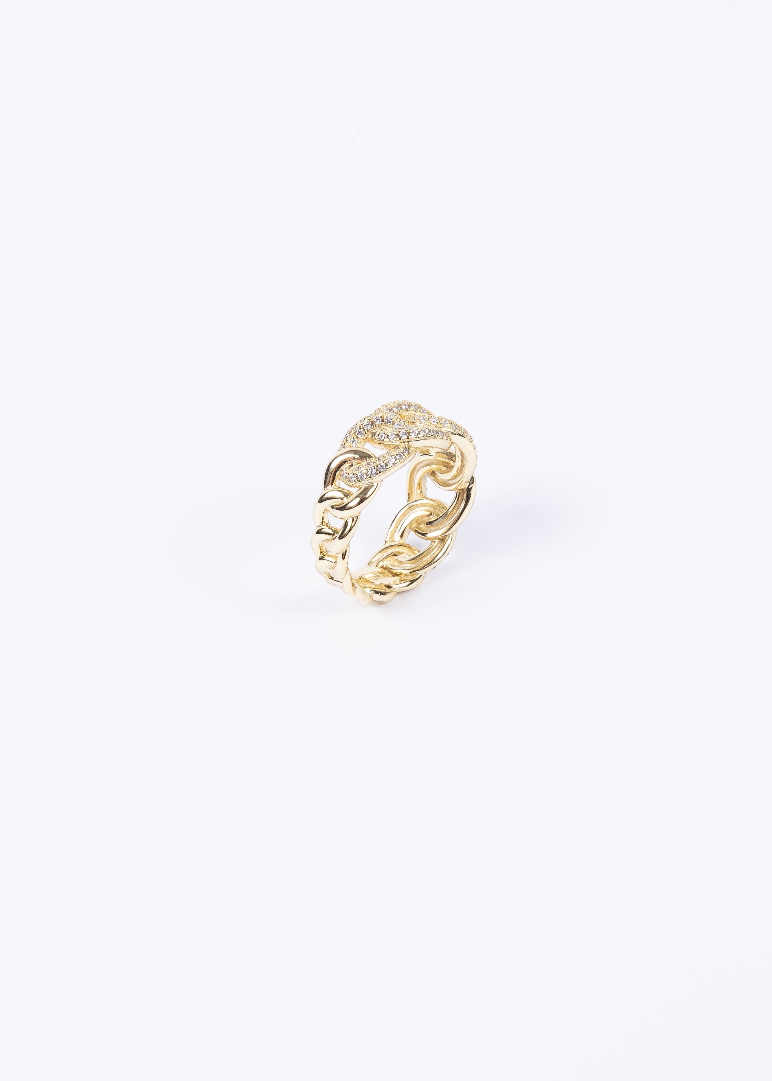 Anillo Chunky CZ Chain Ring