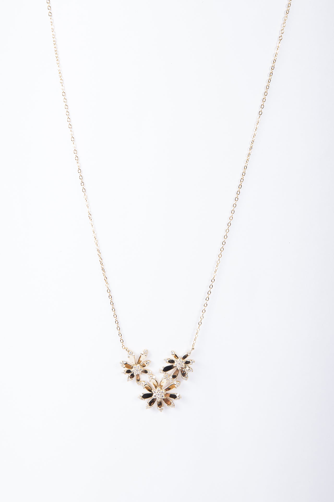 Collar Double Peaks Flower Necklace