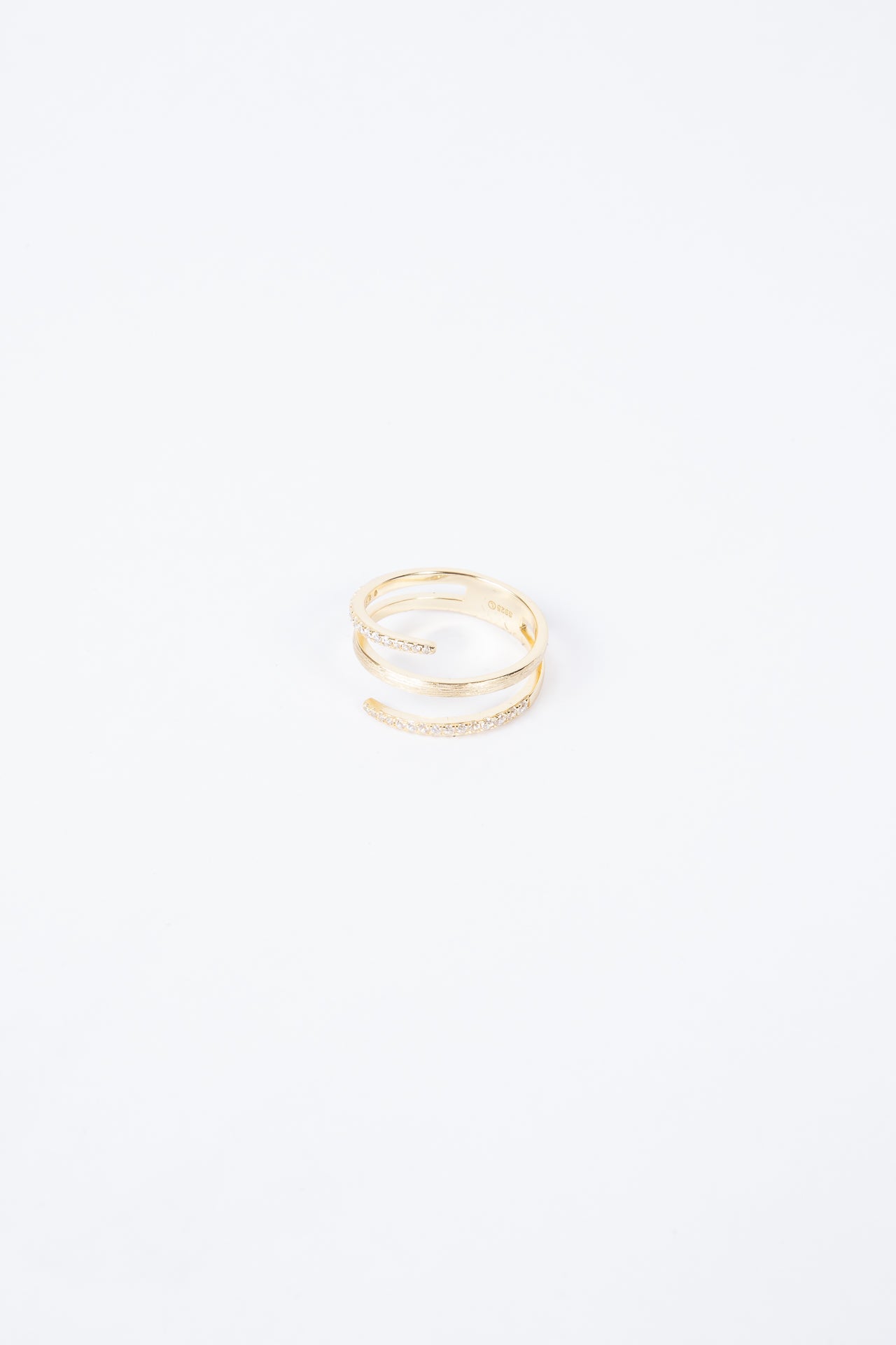 Anillo Triple Brushed Matte Ring