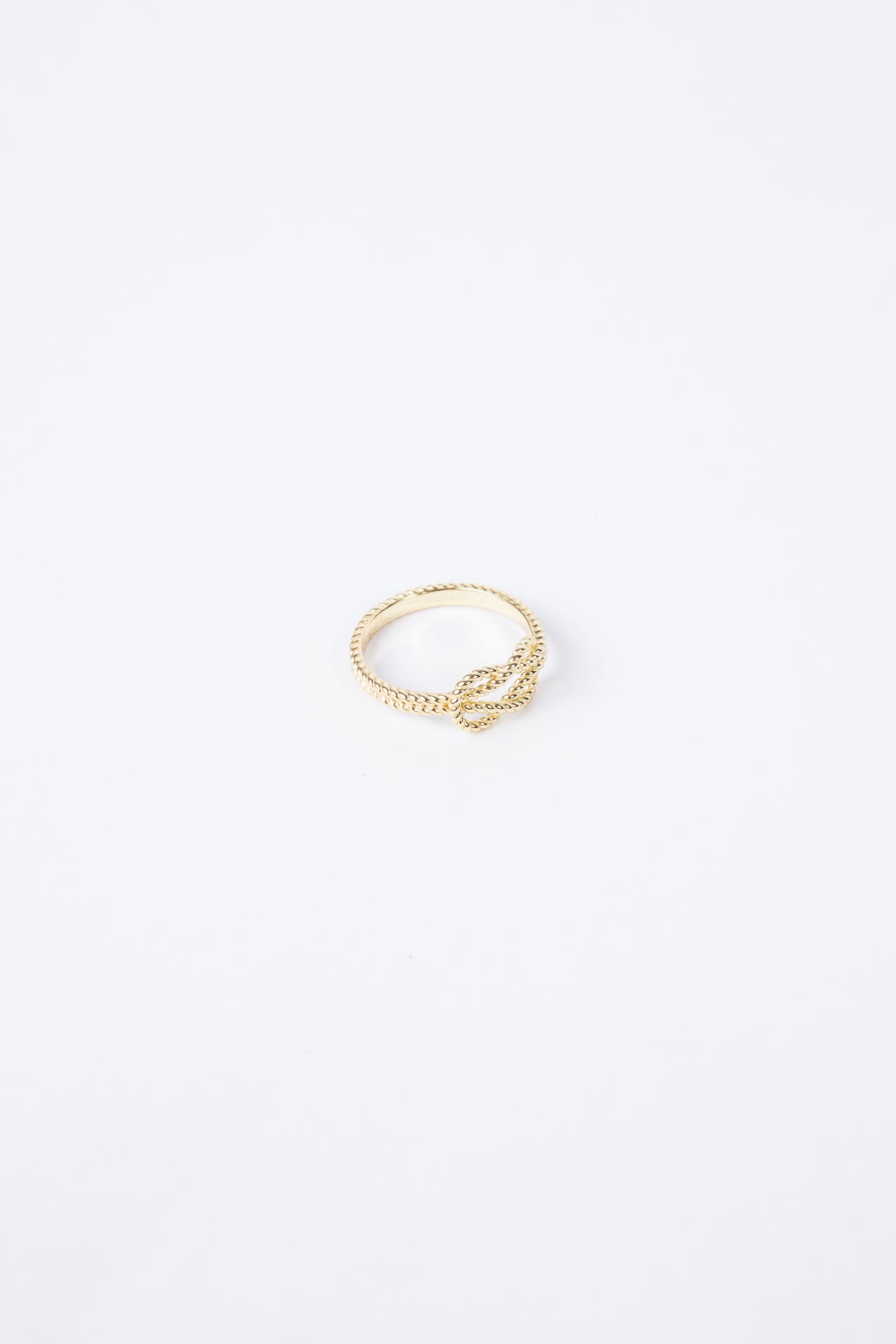 Anillo Skinny Double Knot Gold Ring