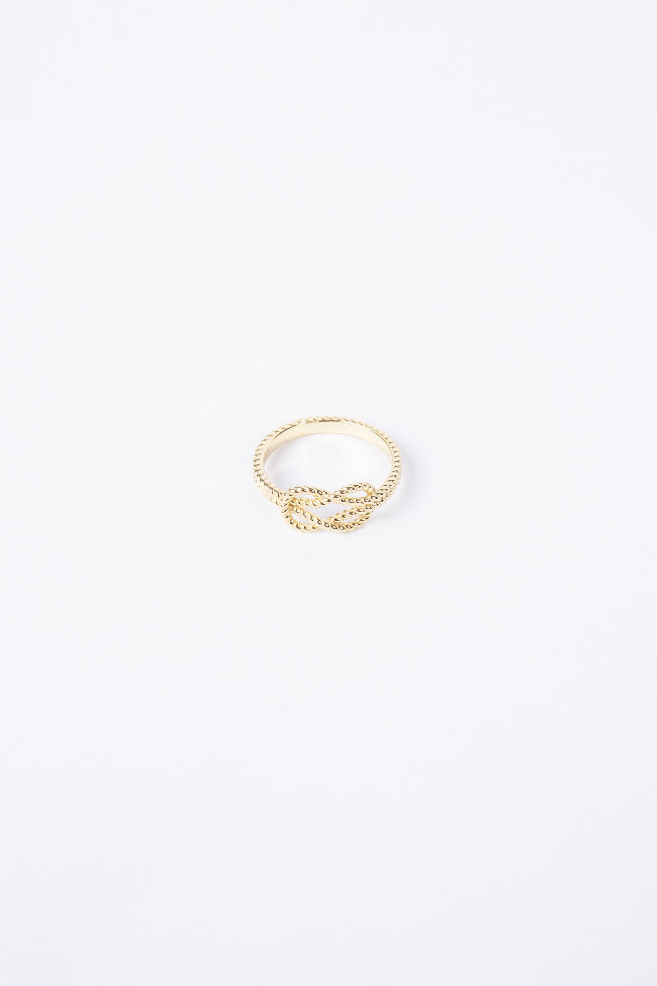 Anillo Skinny Double Knot Gold Ring