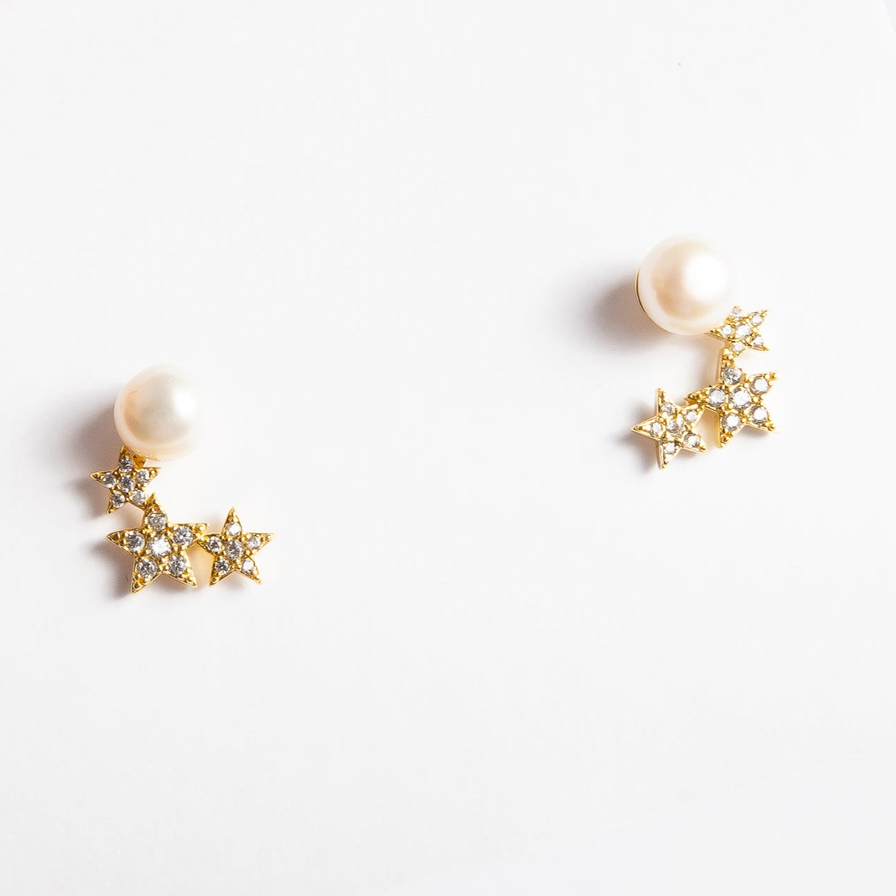 Aro Trio Star & Pearl Stud