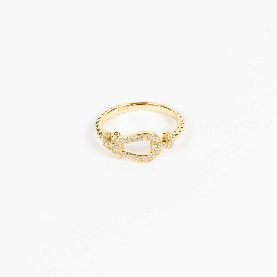 Anillo Roped Belted CZ