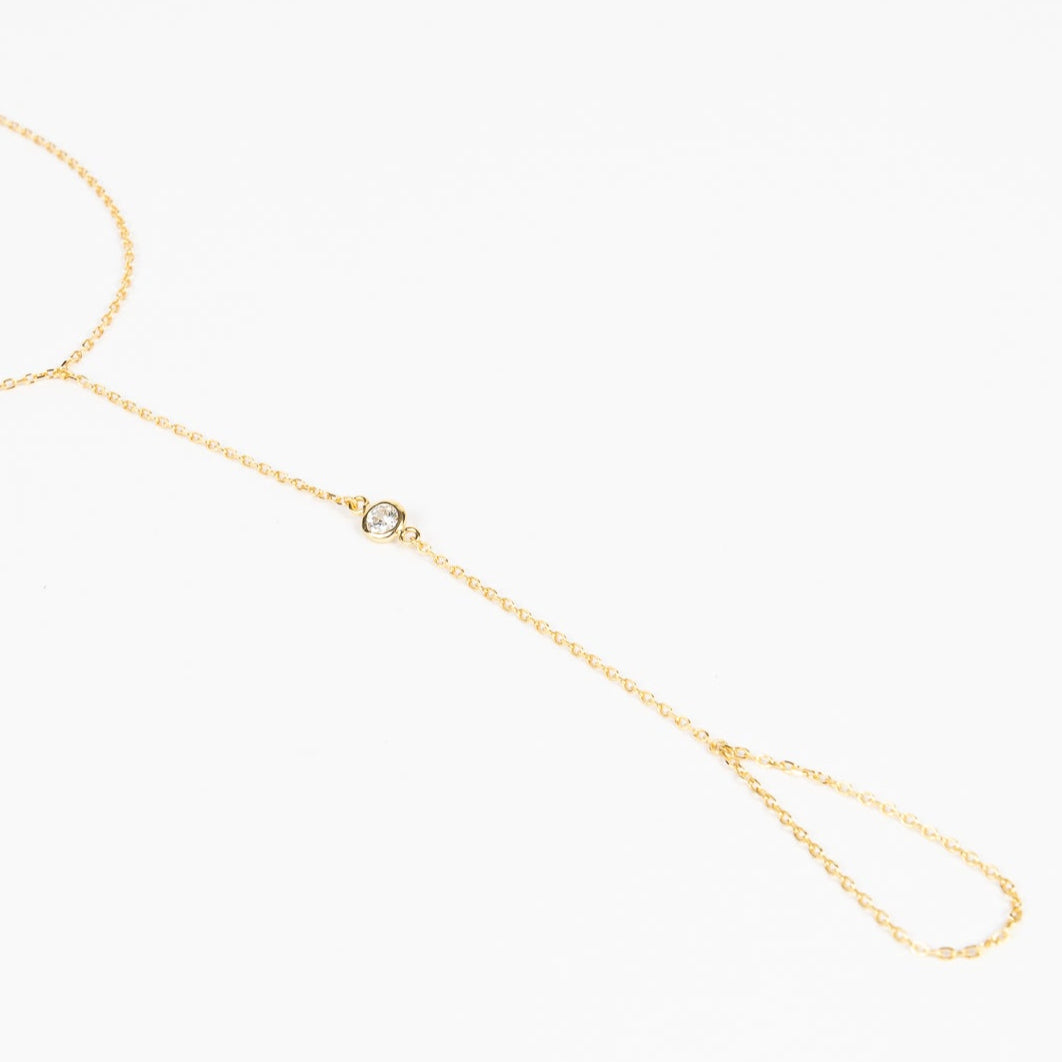 Pulsera Single CZ & Ring Bracelet