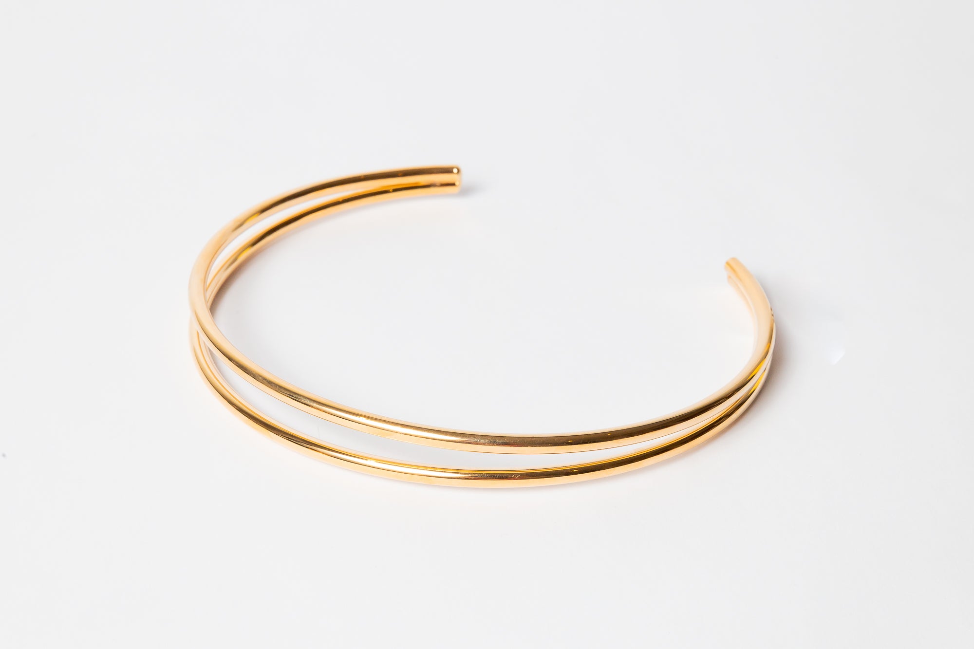 Collar Double Simple Roundy Choker