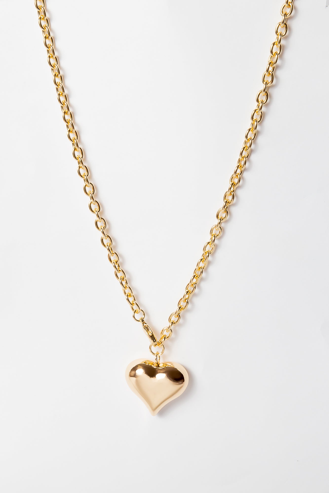 Collar Shinny Chain & Gran Heart