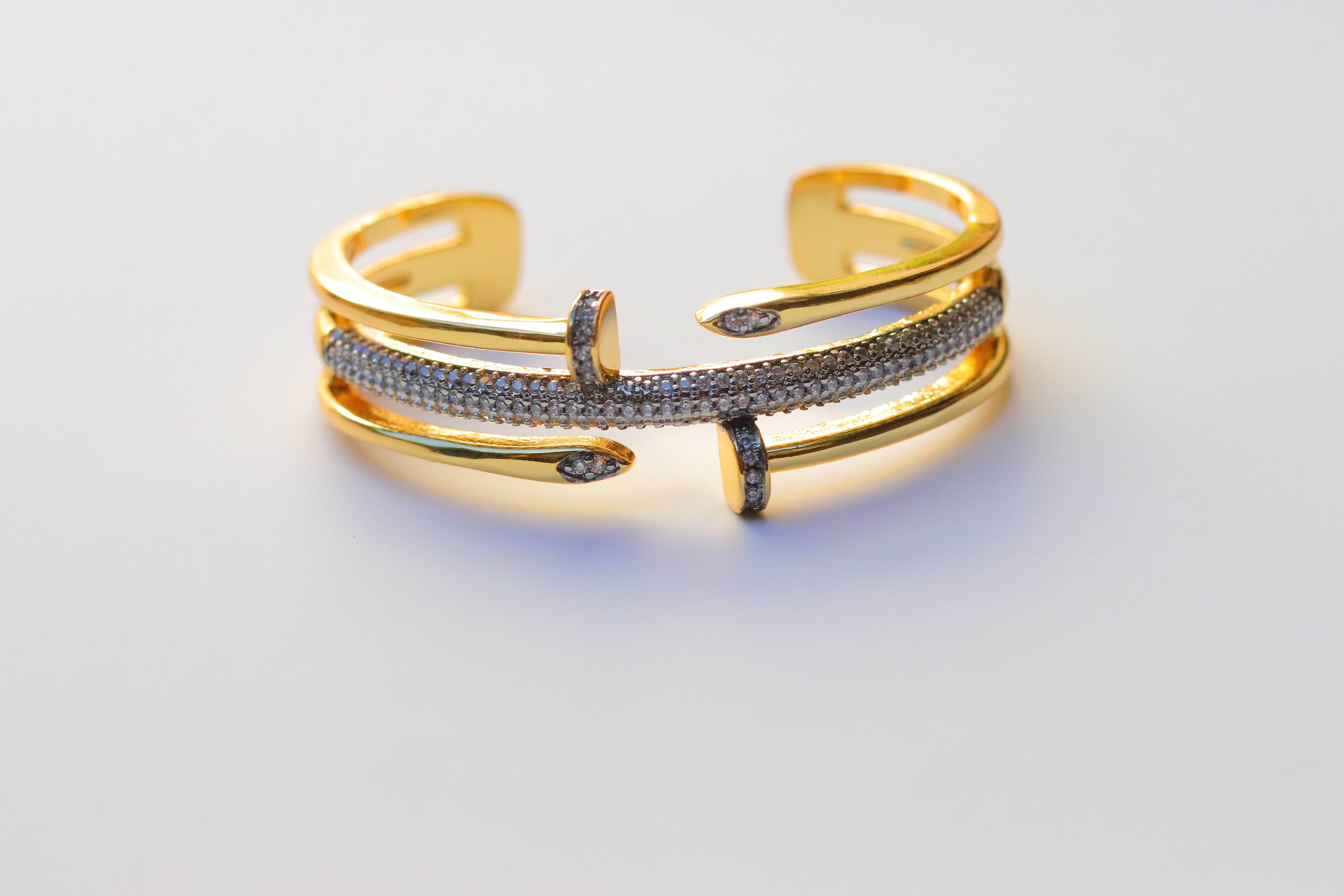 Pulsera Gran Nail Double Cuff