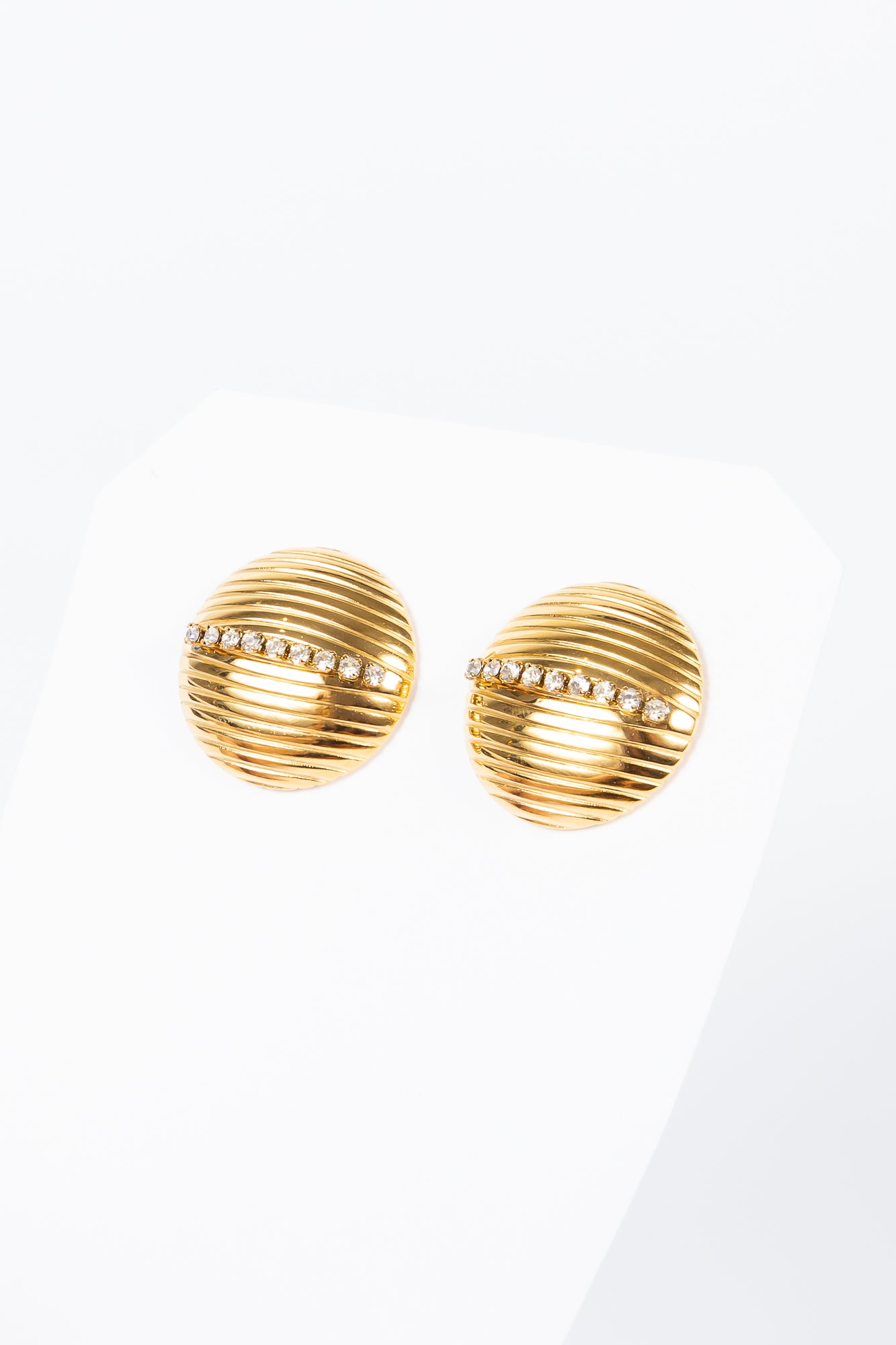Aro Golden Strips CZ Stud