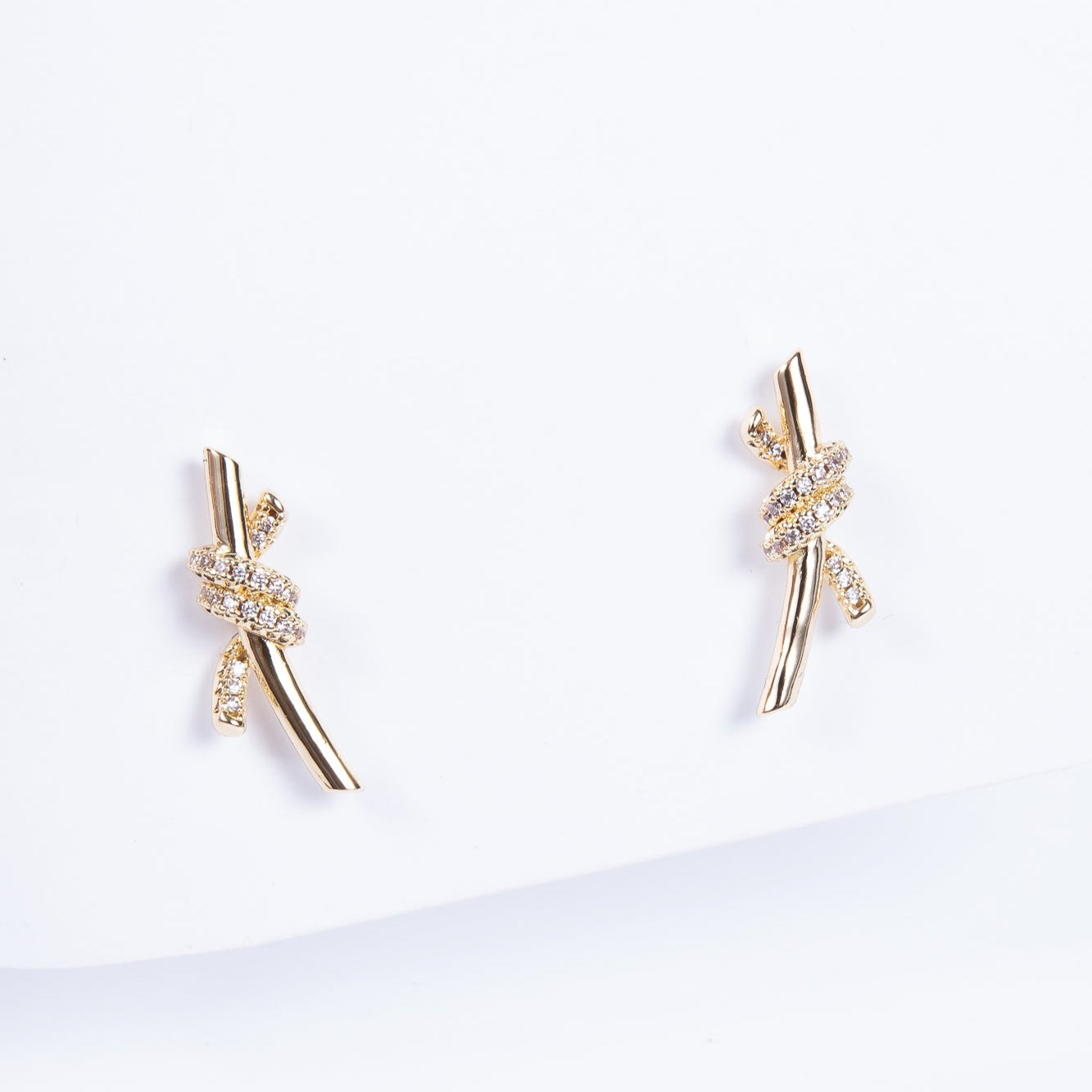 Brassy Knot Stud