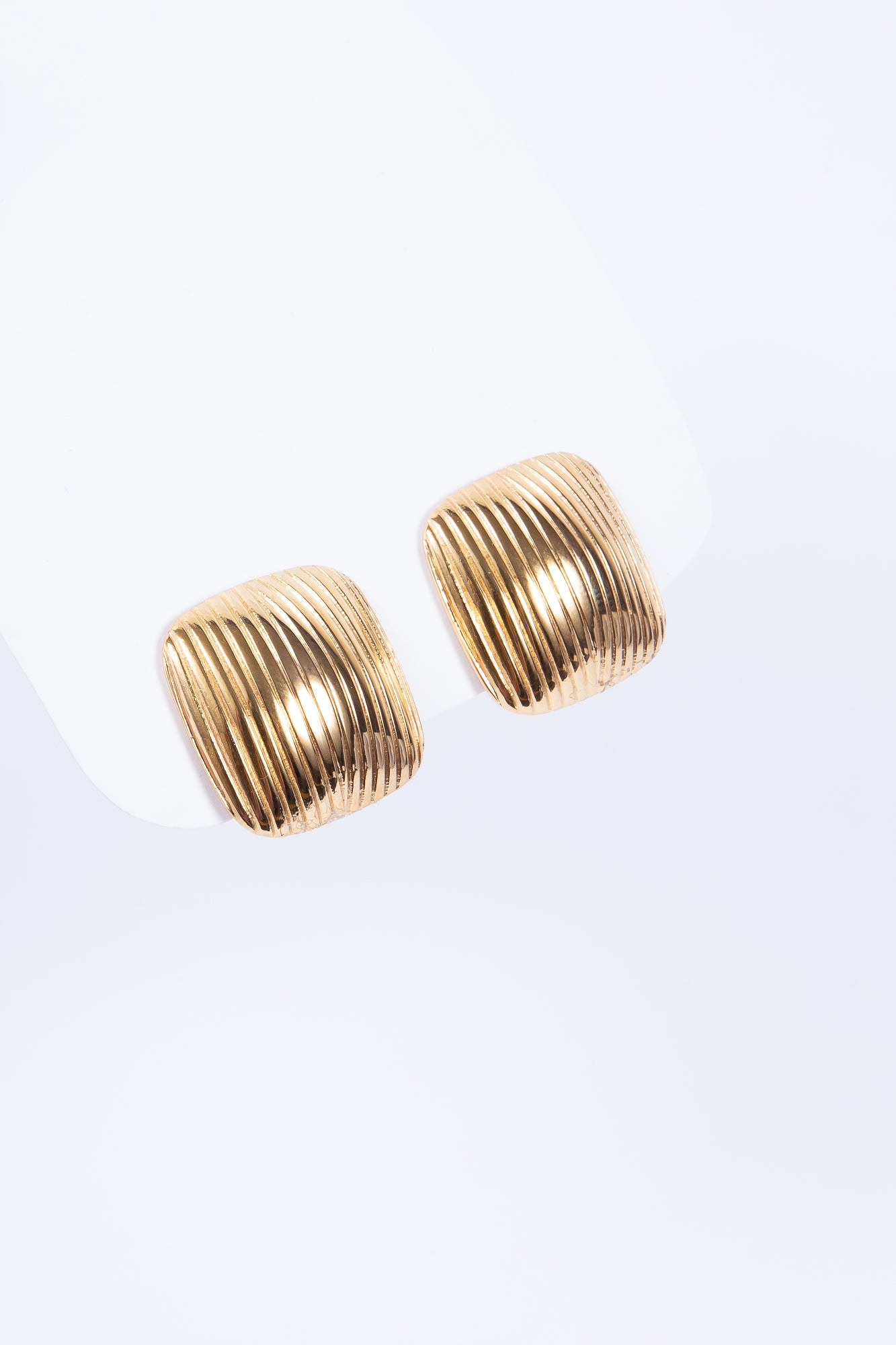 Golden Strips Square Stud