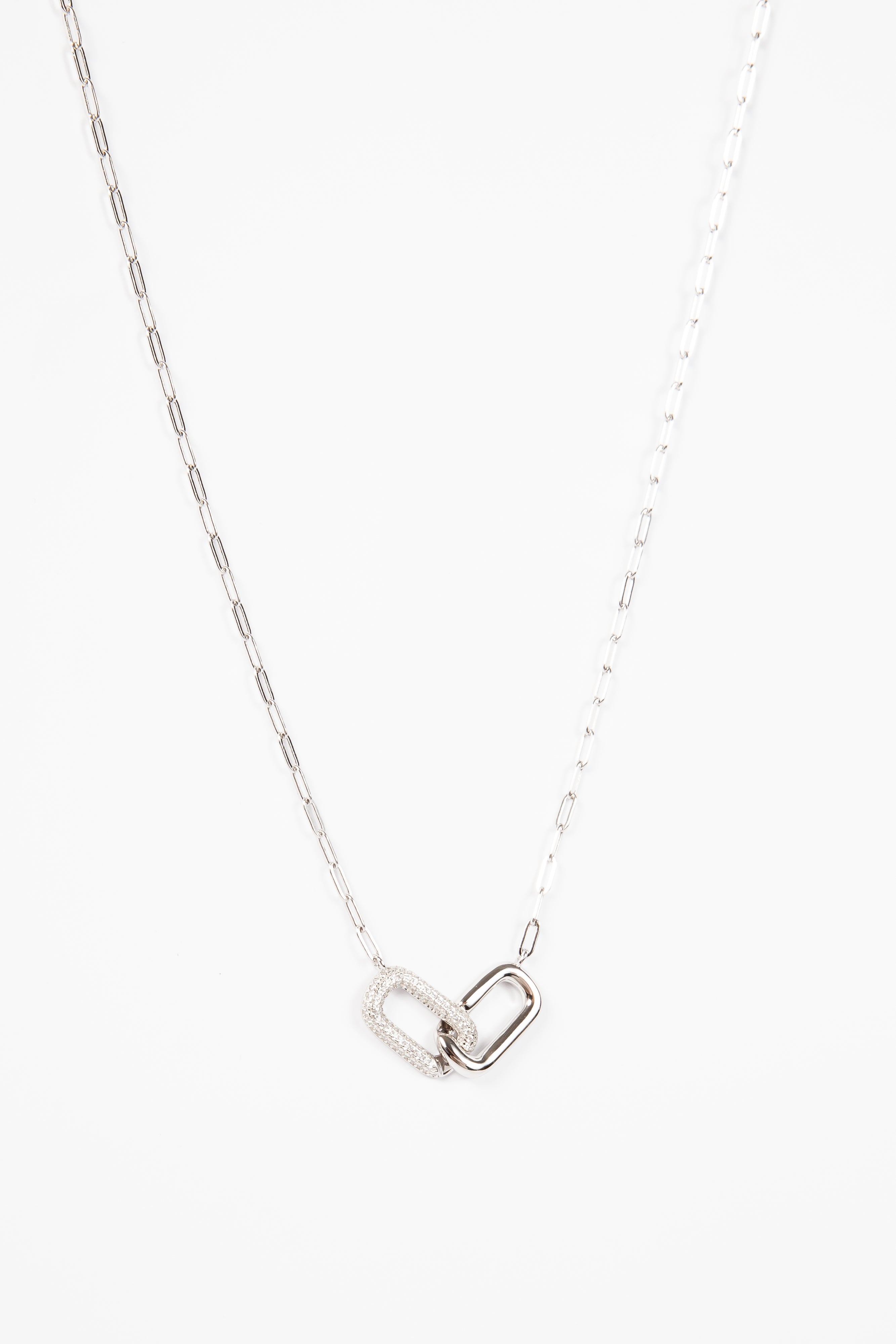 Collar Paperclip Double Link Necklace
