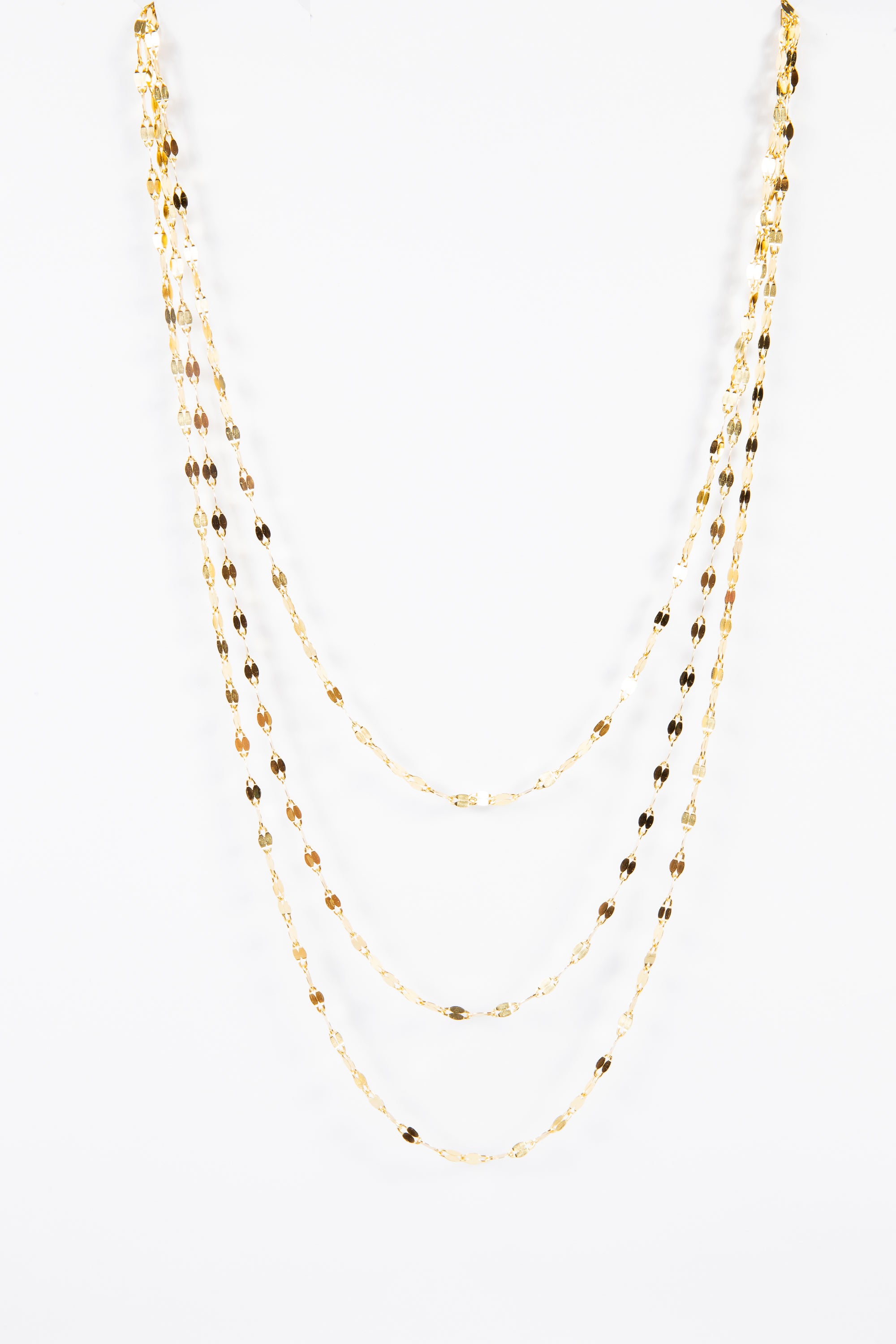 Collar Triple Chainey Mirror Choker