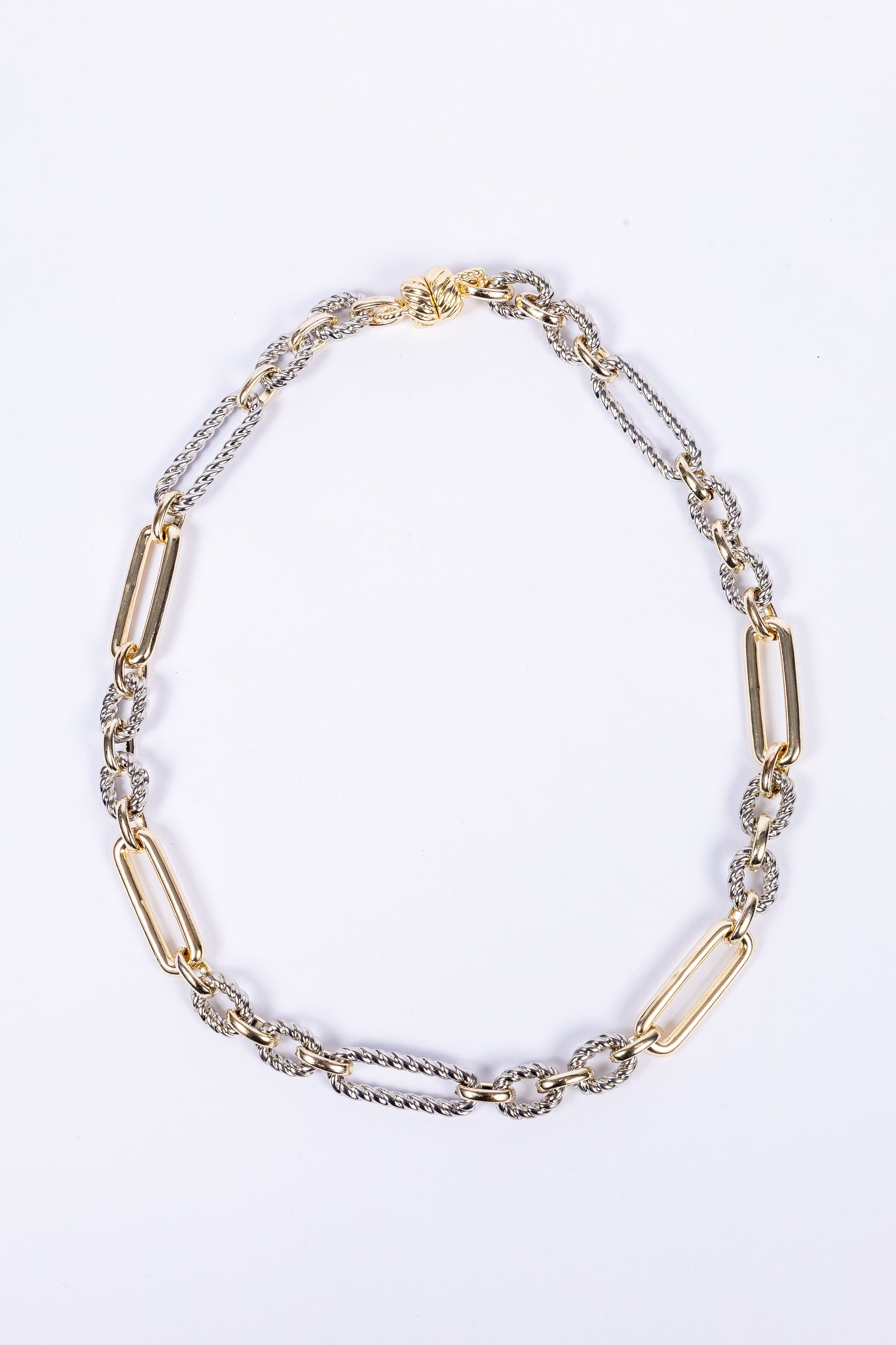 Collar Recty Bicolor Mag Clasp