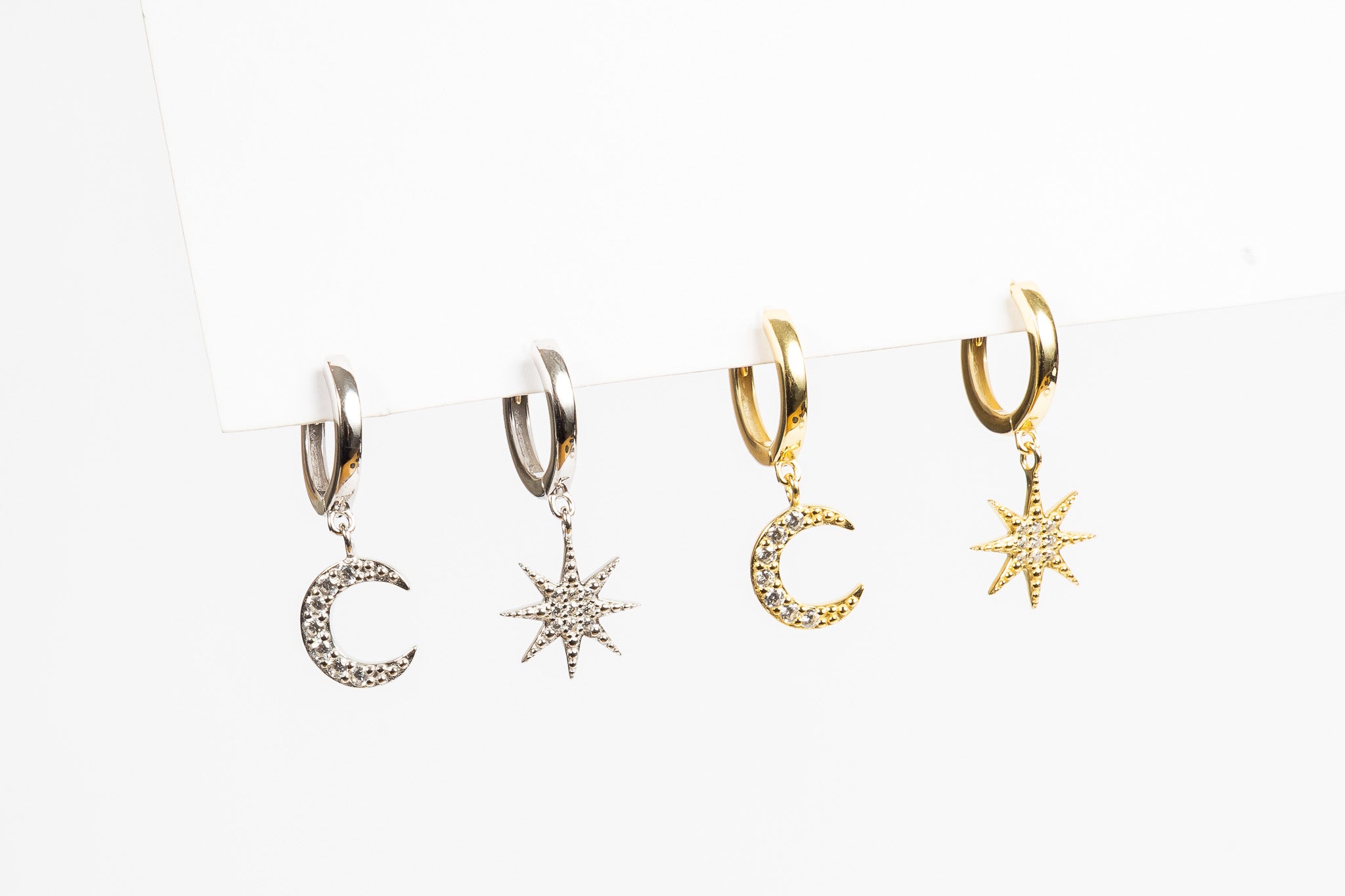 Aro Constel & Moon CZ Hoop