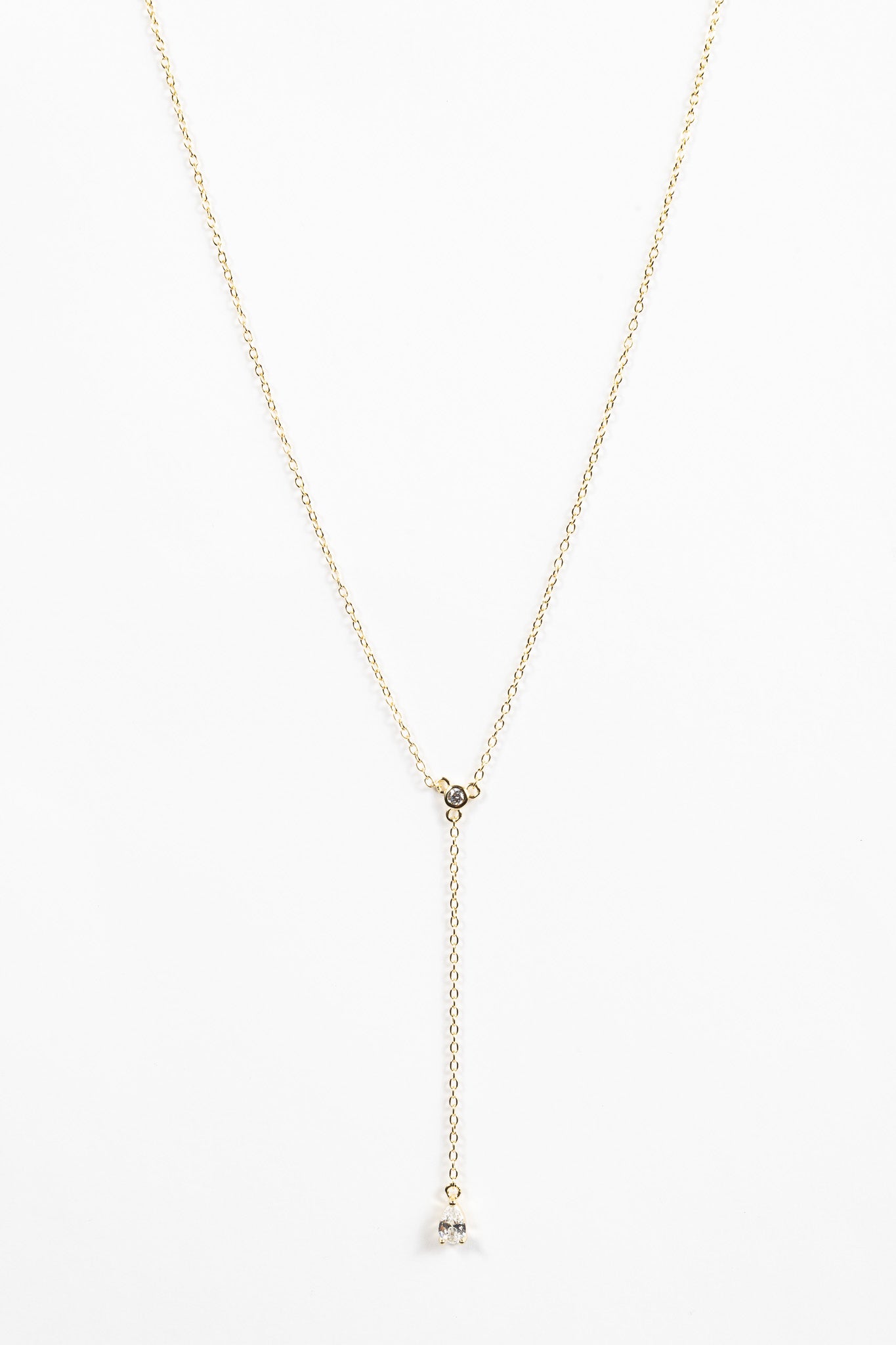 Collar Y Teardrop & CZ