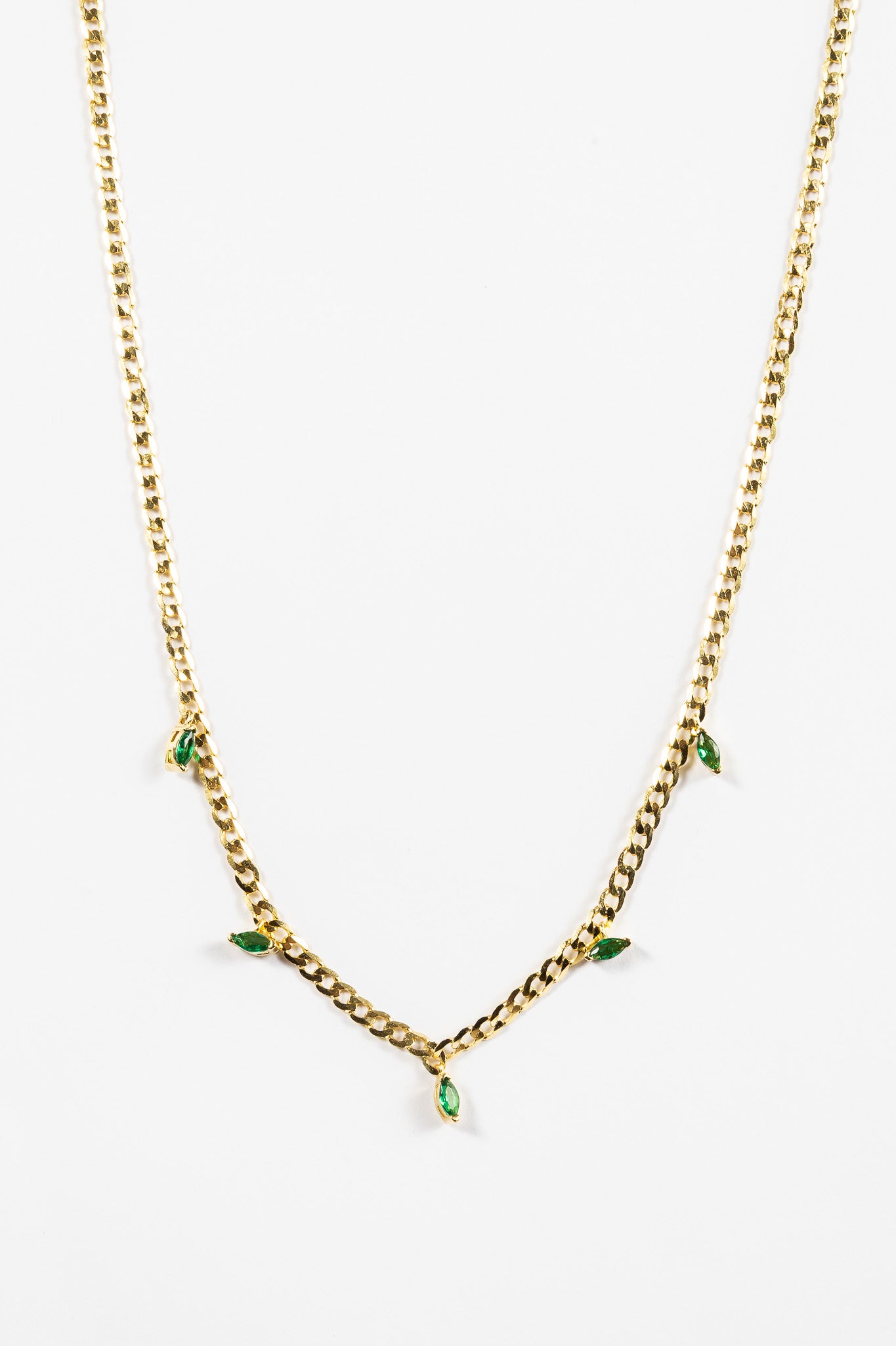 Collar Cuban & Light Teardrops