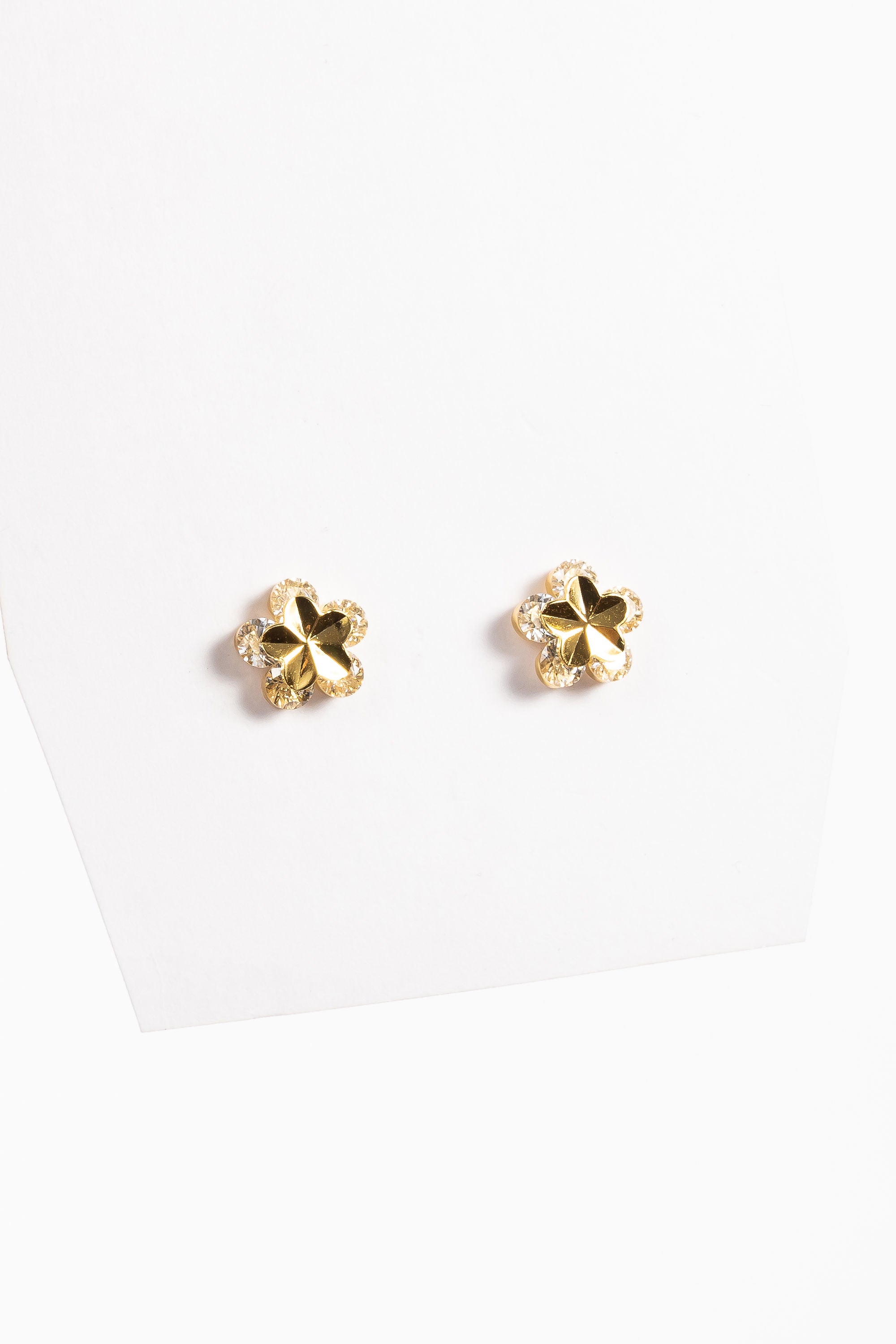 Aro Mirrory Flower Baby Stud Gold