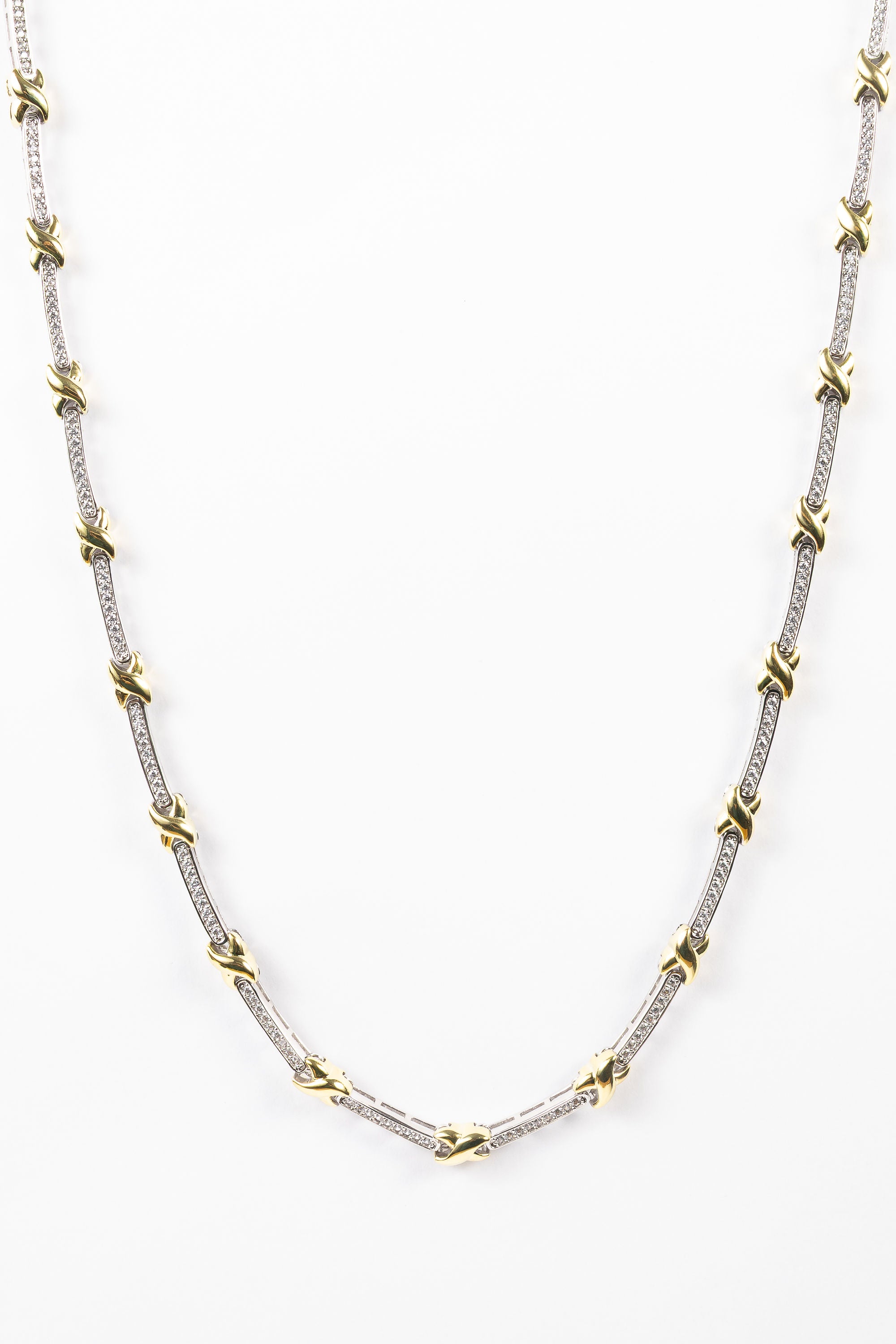 Collar CrisCross Bicolor 16' Choker