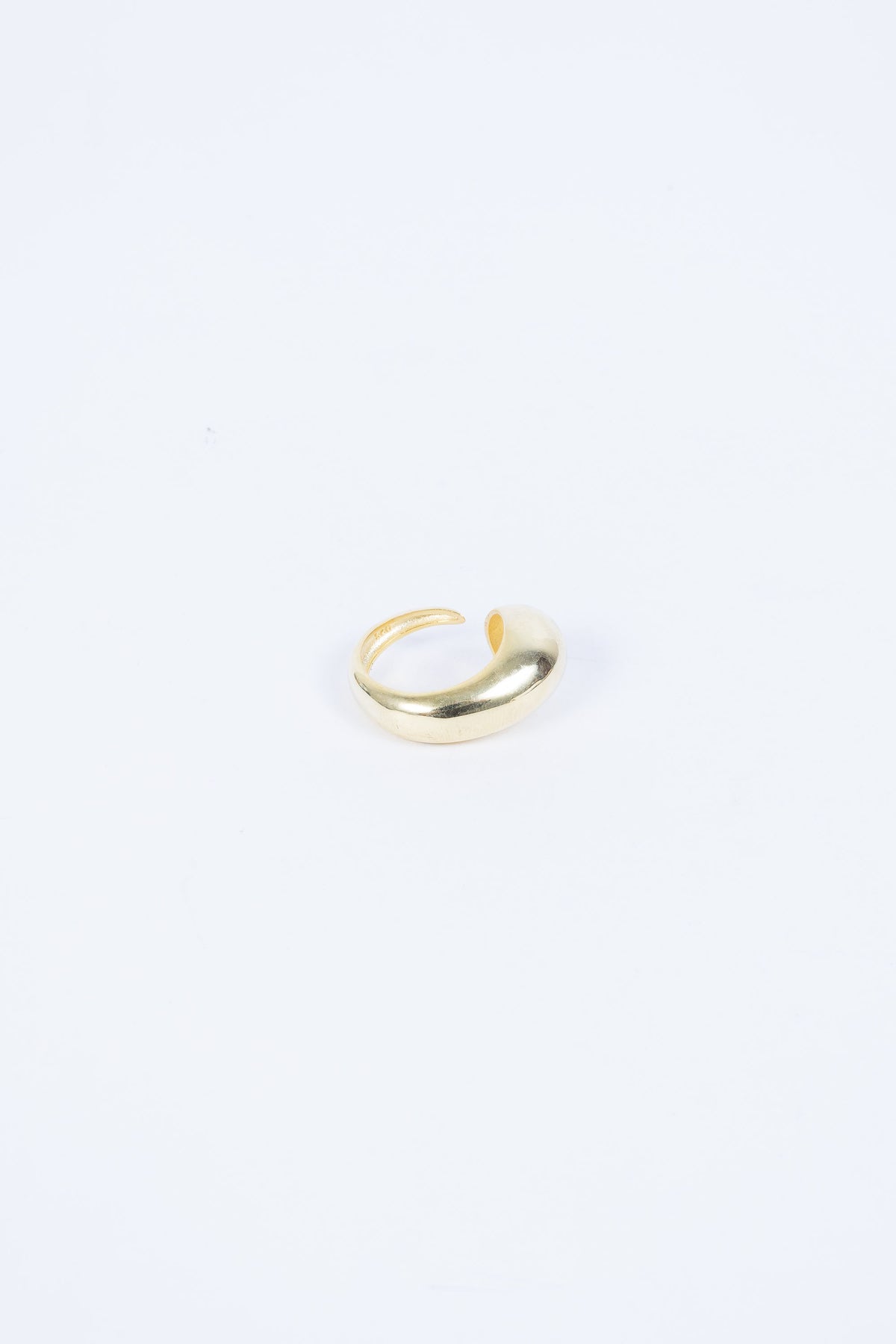 Anillo Chunky Irregular Front Bally Gold size 7 H