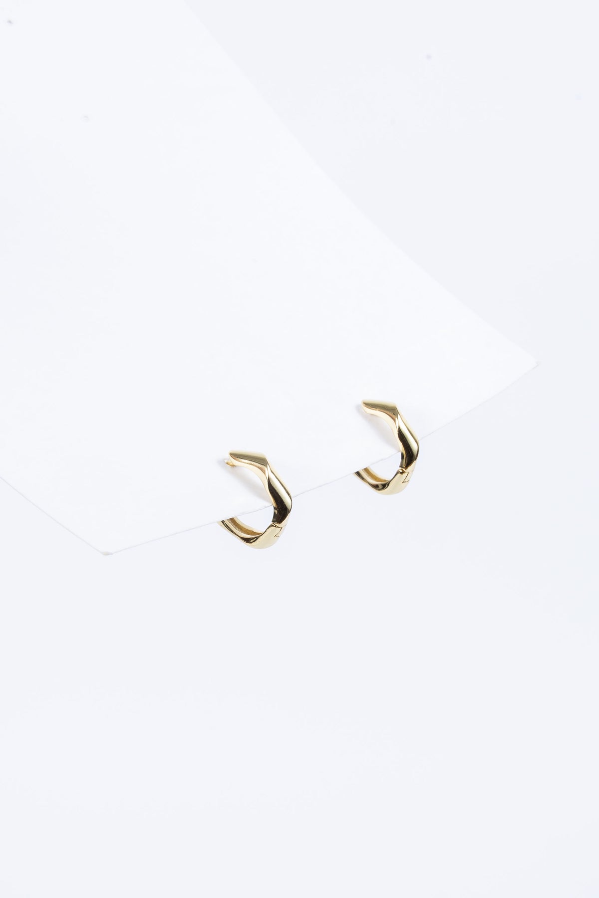 Aro Bamboo 12mm Gold Hoop
