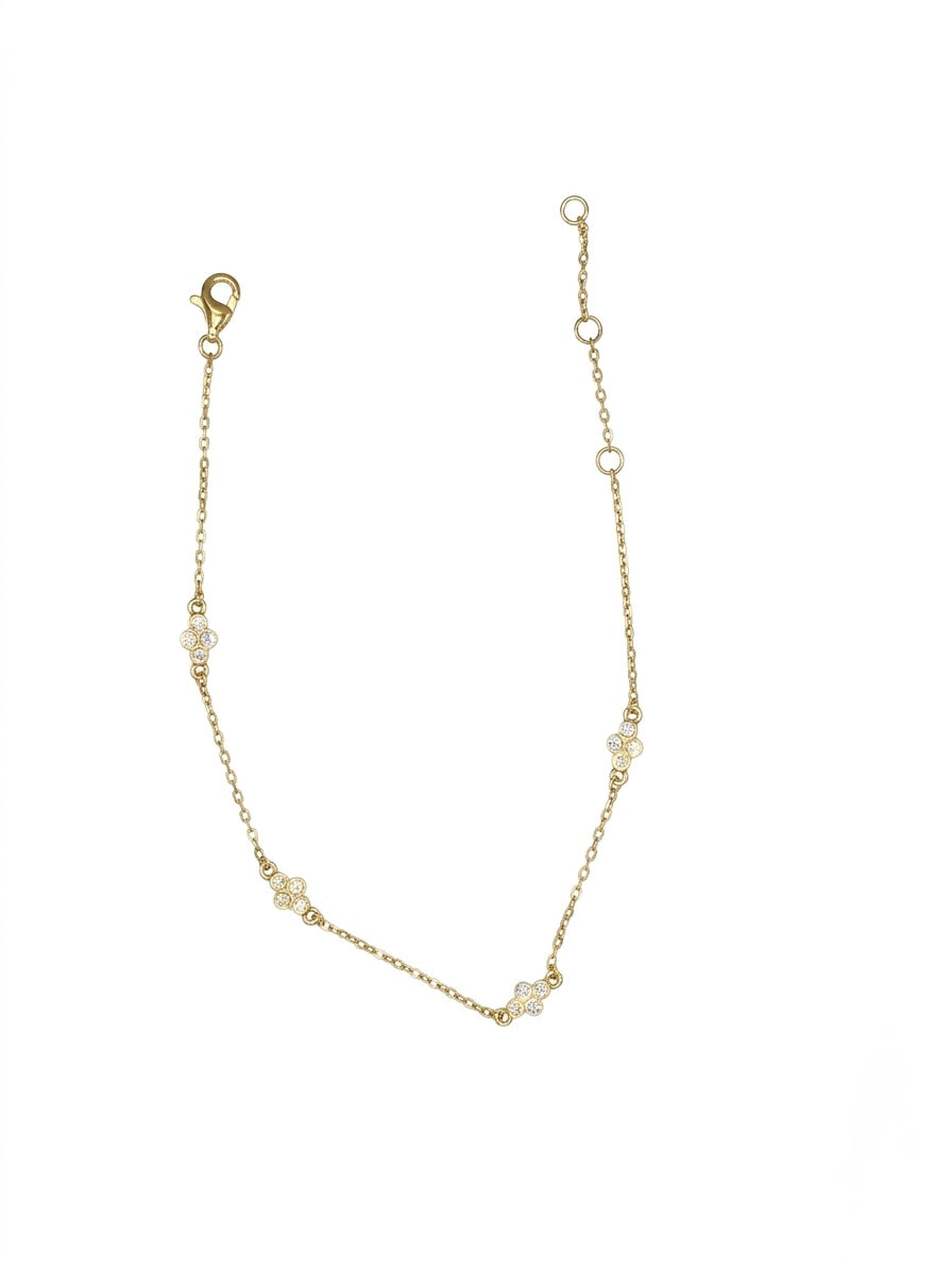Pulsera SS Trido Flower Gold