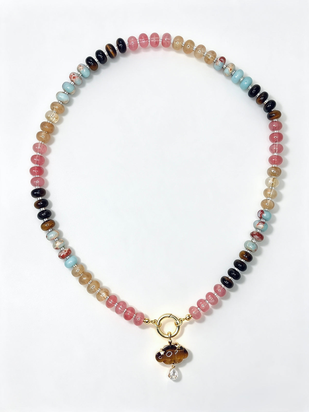 Collar Riviera Gem & Brown Cloud