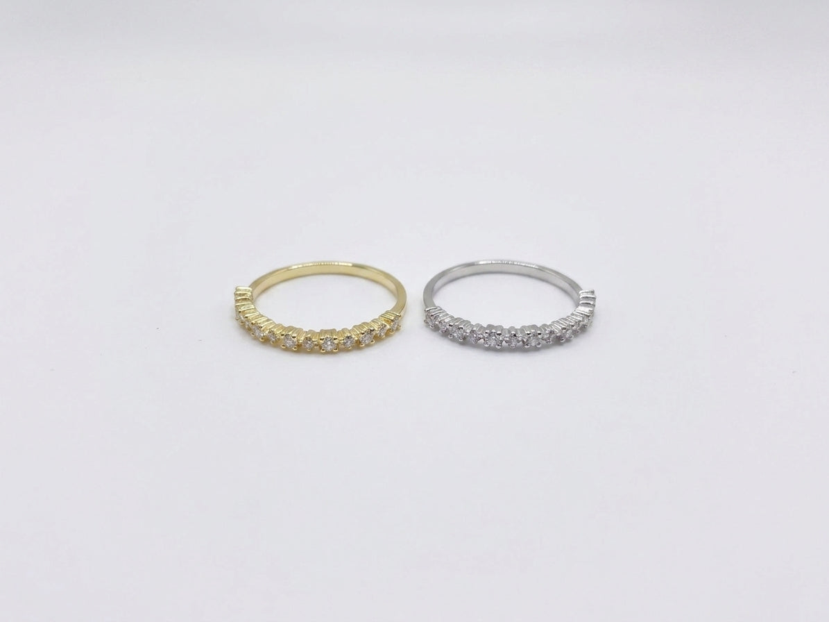 Anillo Blik Blik CZ Gold/Silver