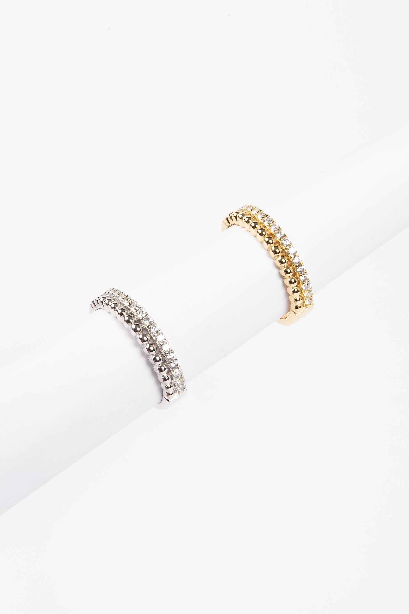 Anillo Bubbly & CZ Duo