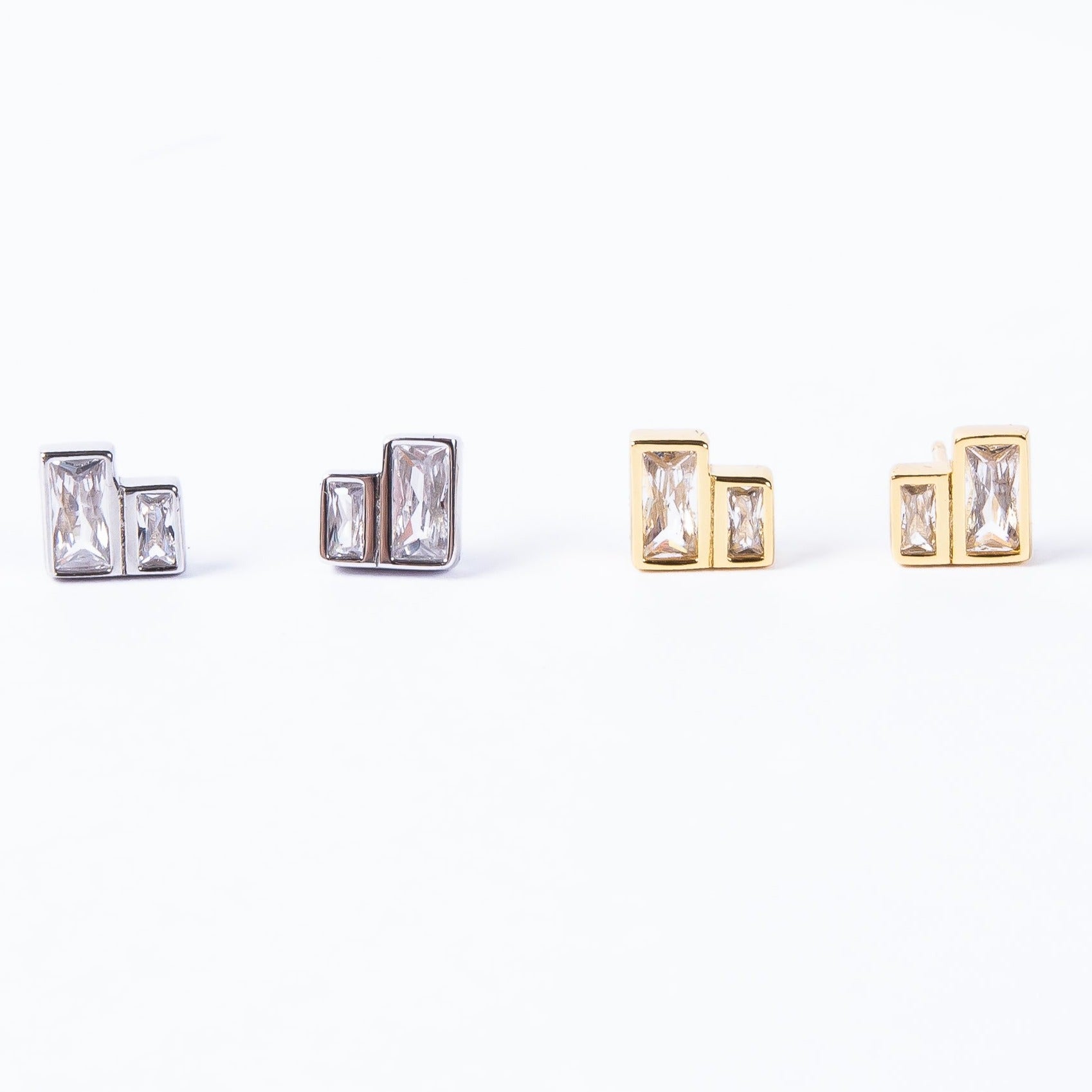 Aro Double Cube Stud