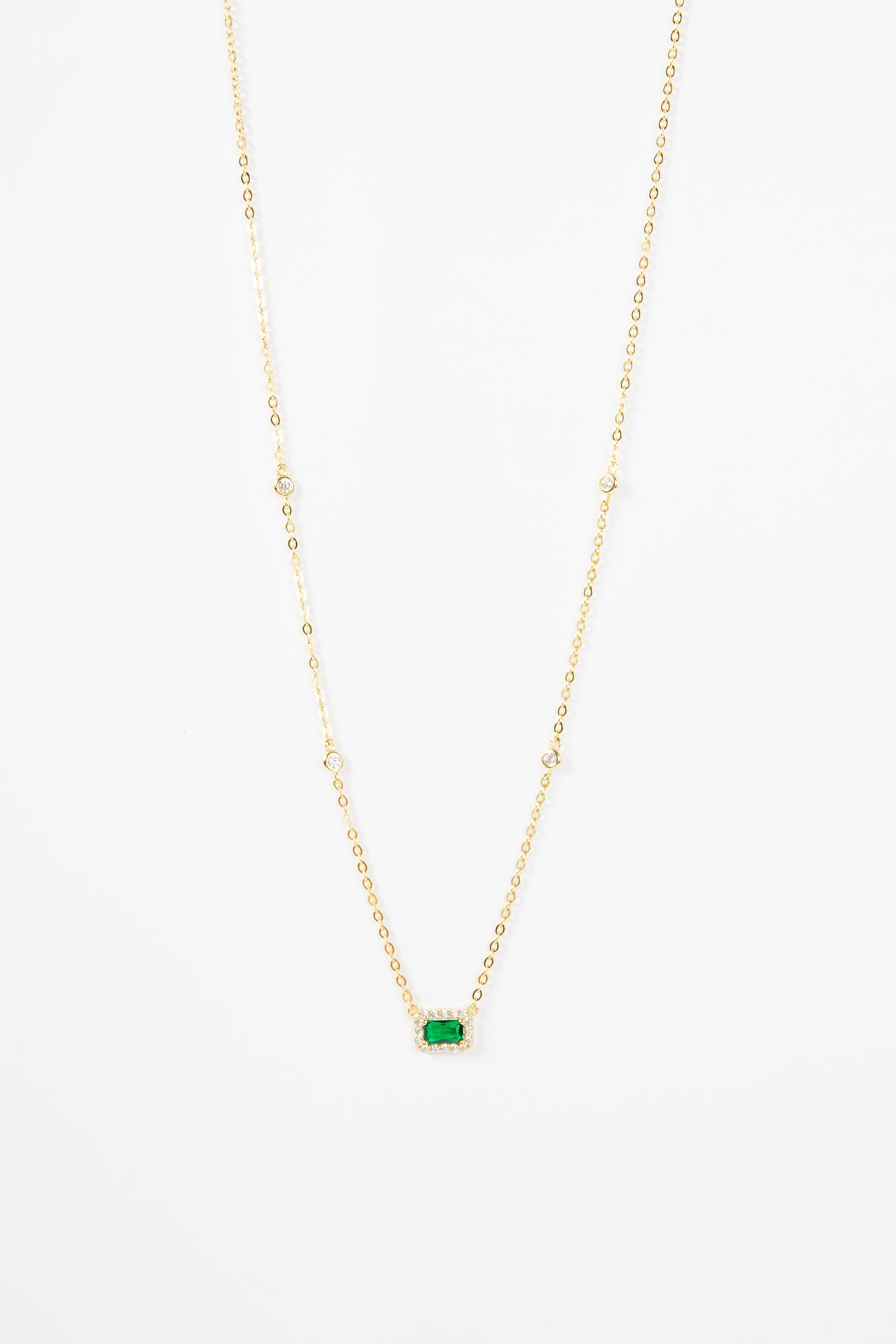 Collar Square Clear CZ Light Choker