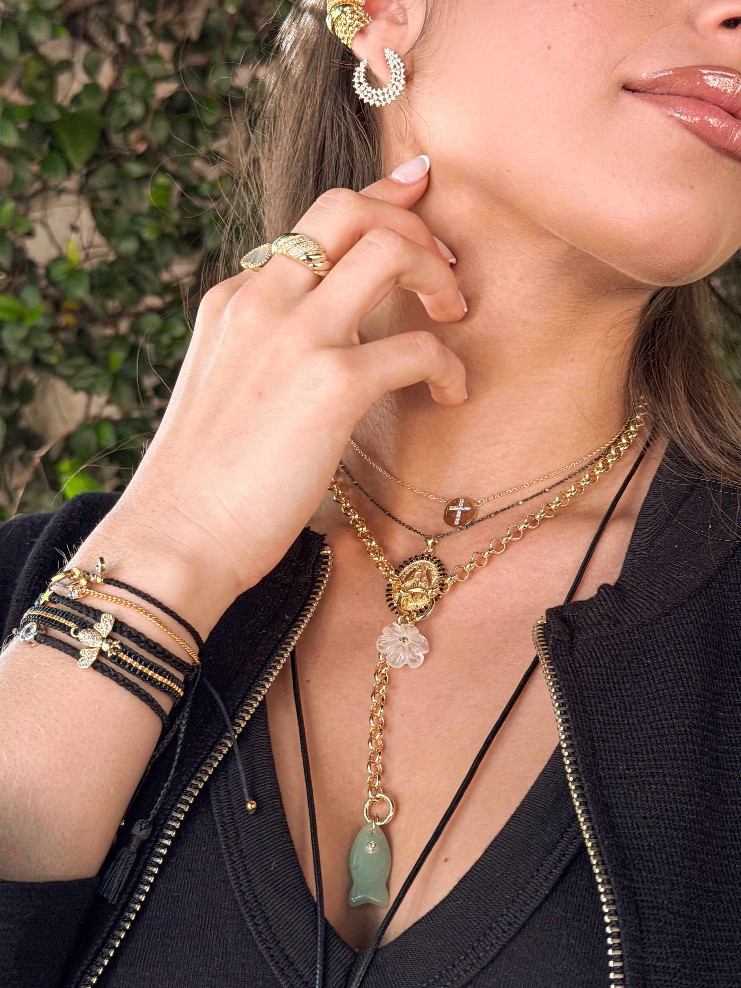 Collar Cross Disc Cz