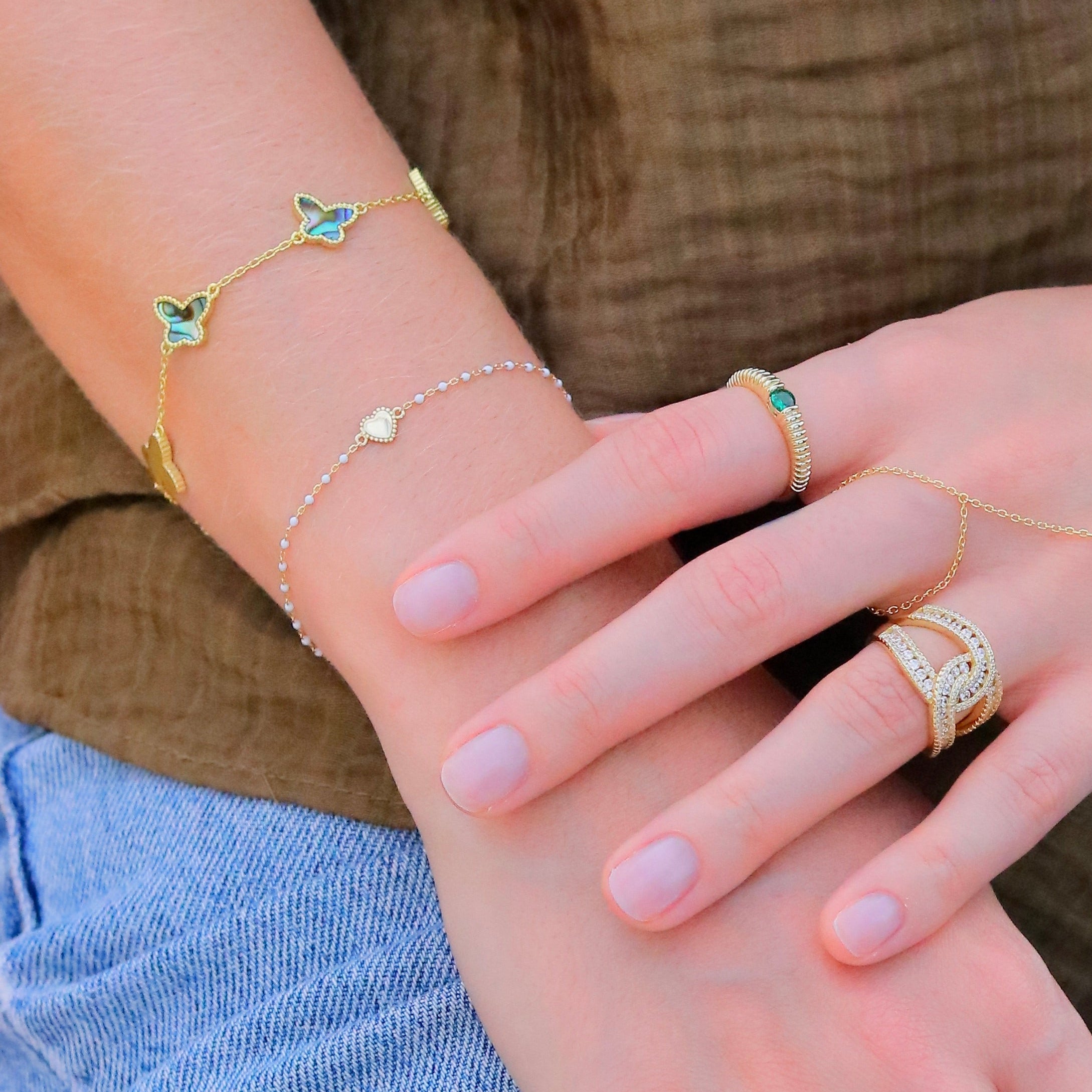 Pulsera Rosary Baby Heart Bracelet