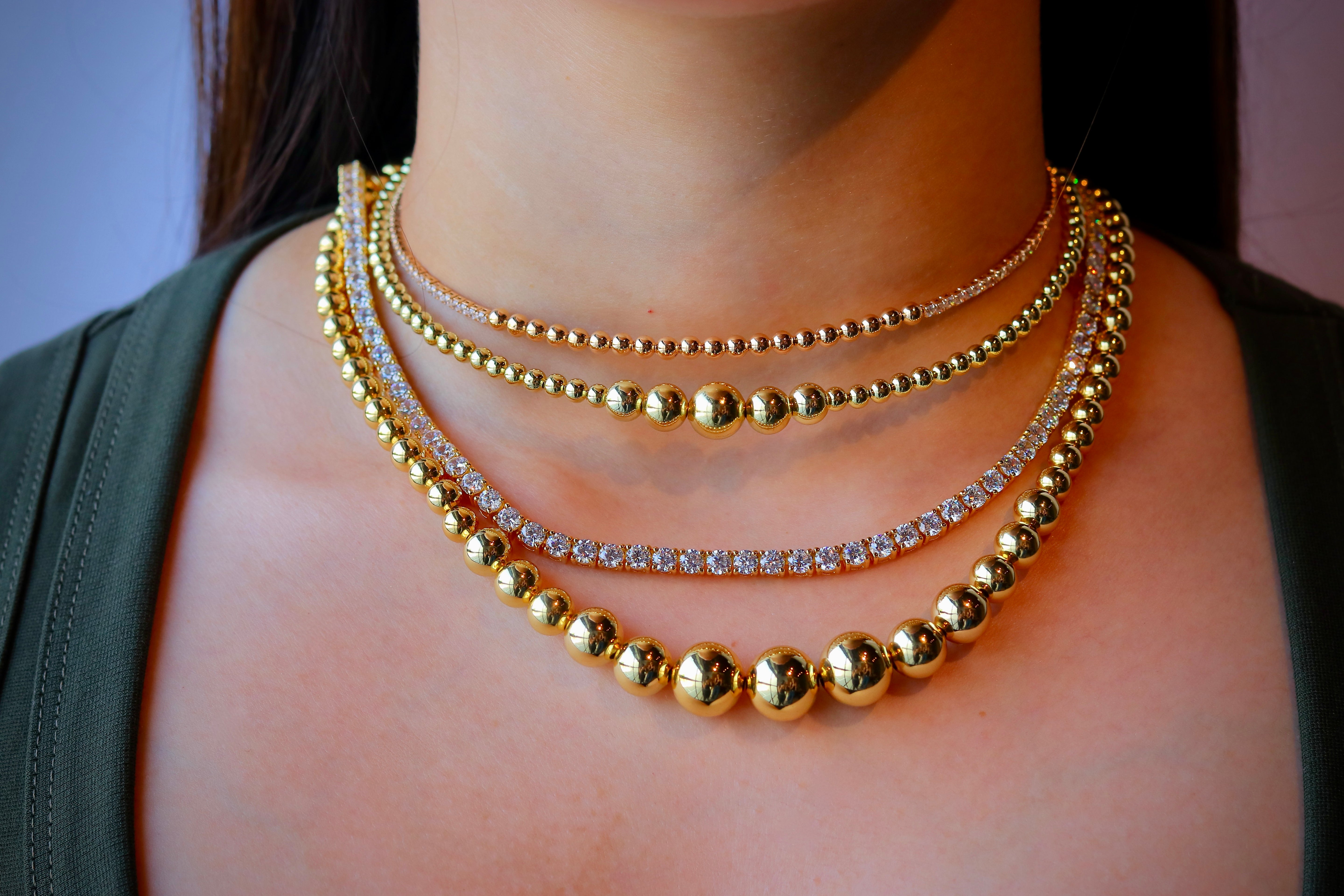 Collar Spiral Bubbly Choker