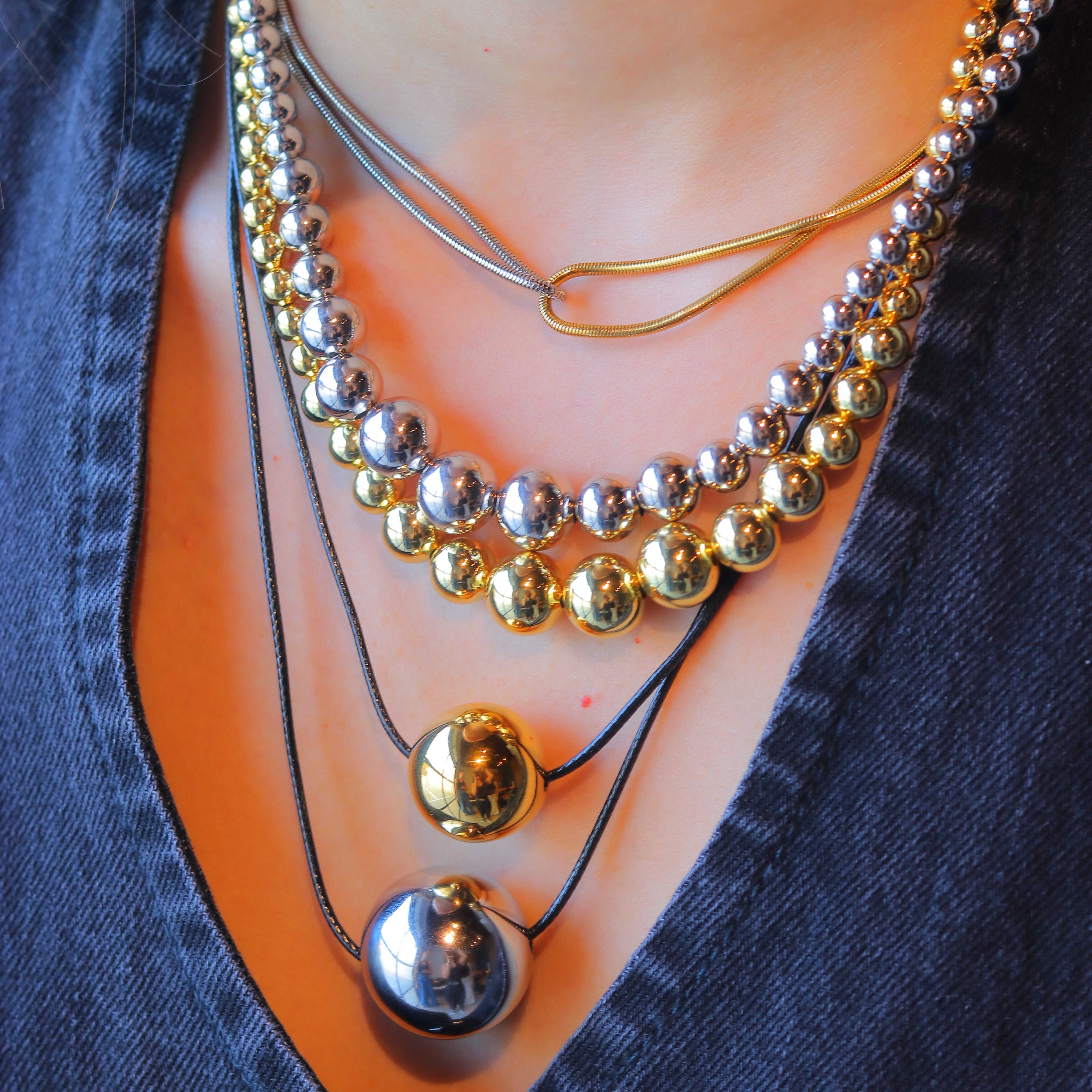 Collar Lethy Ball Lg  Necklace