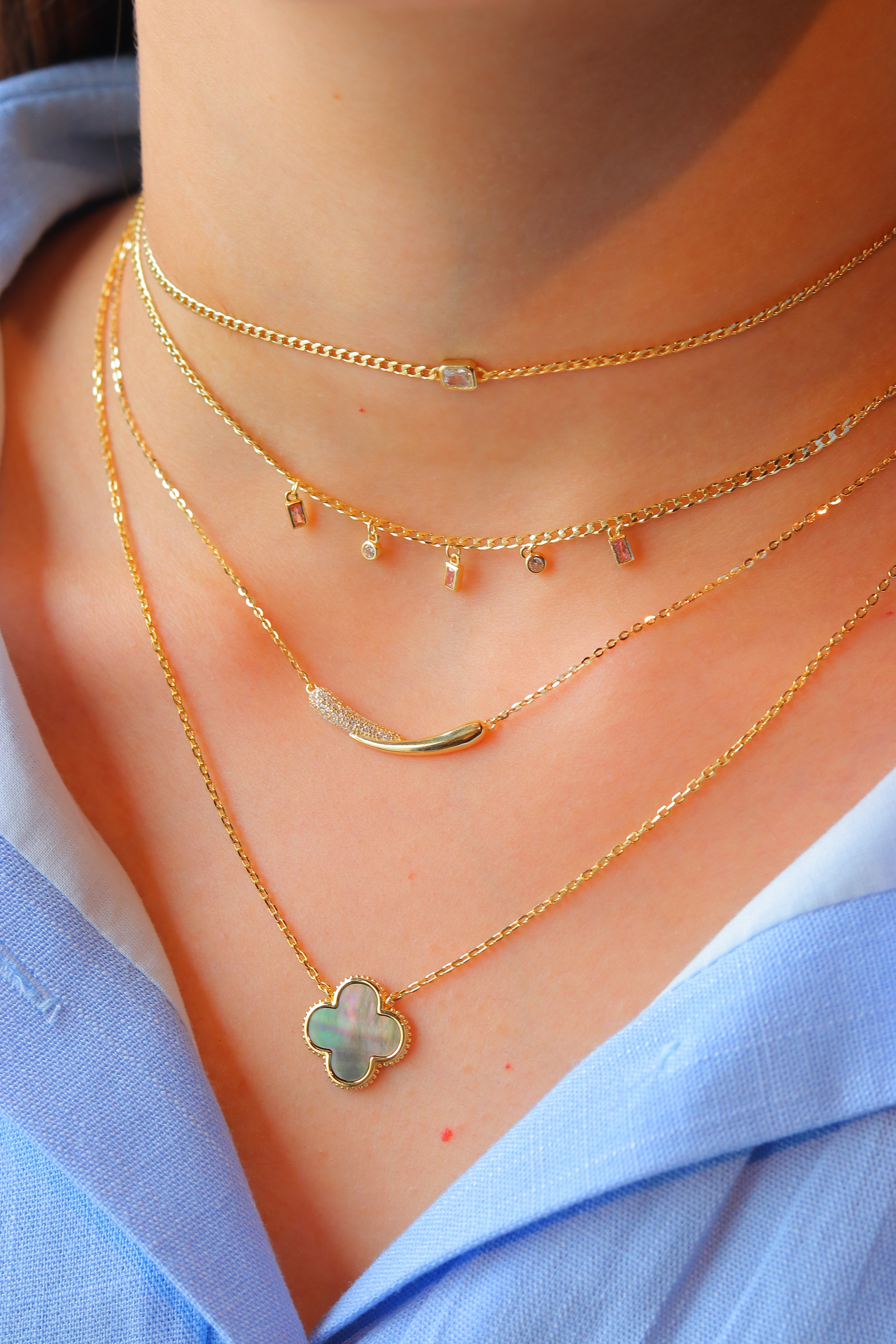 Collar  Nacary Clover Necklace