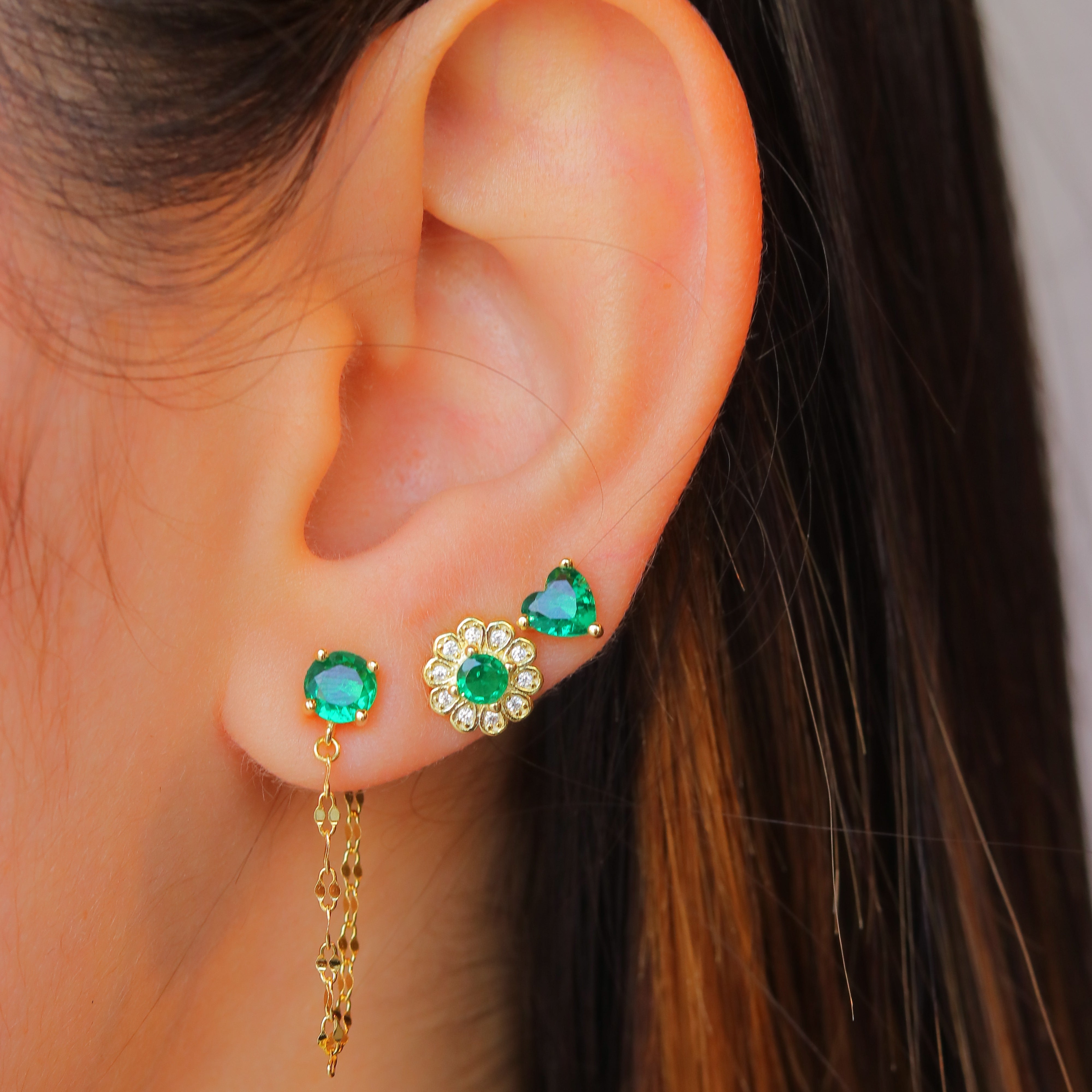 Aro Mini Sun Green Stud L