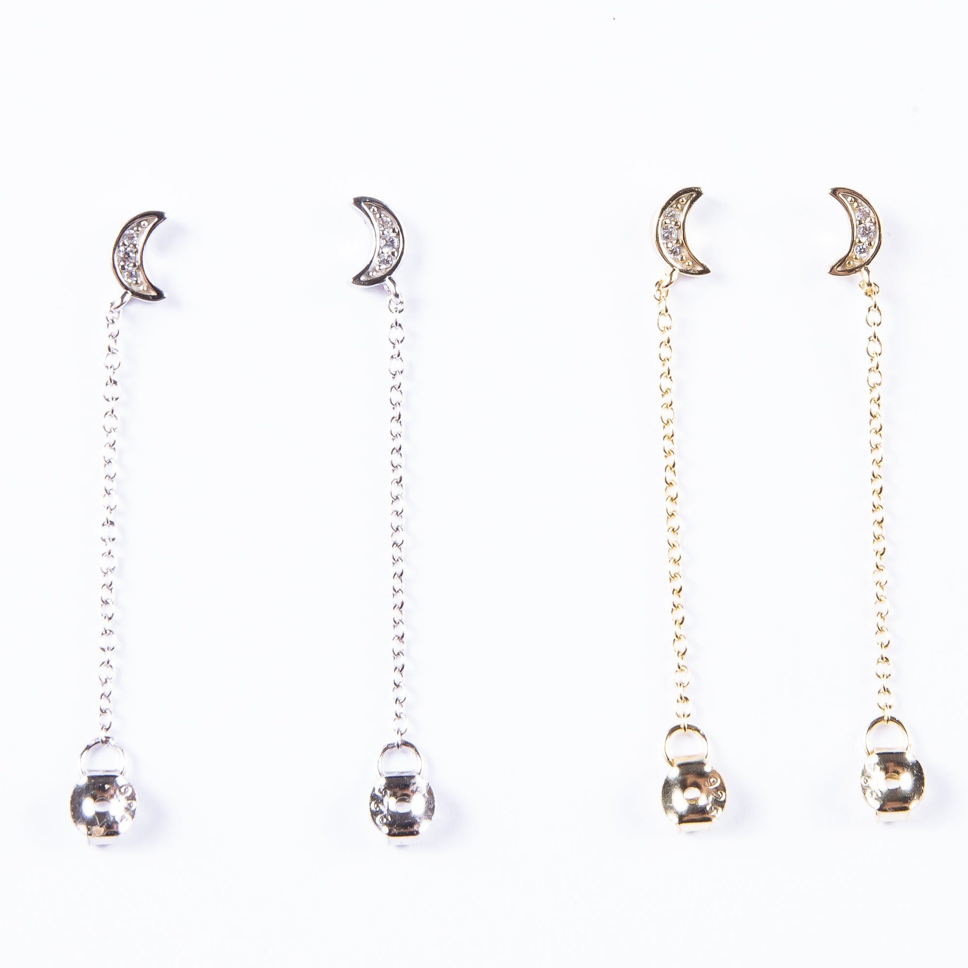 Aro Baby Moon Chain Stud