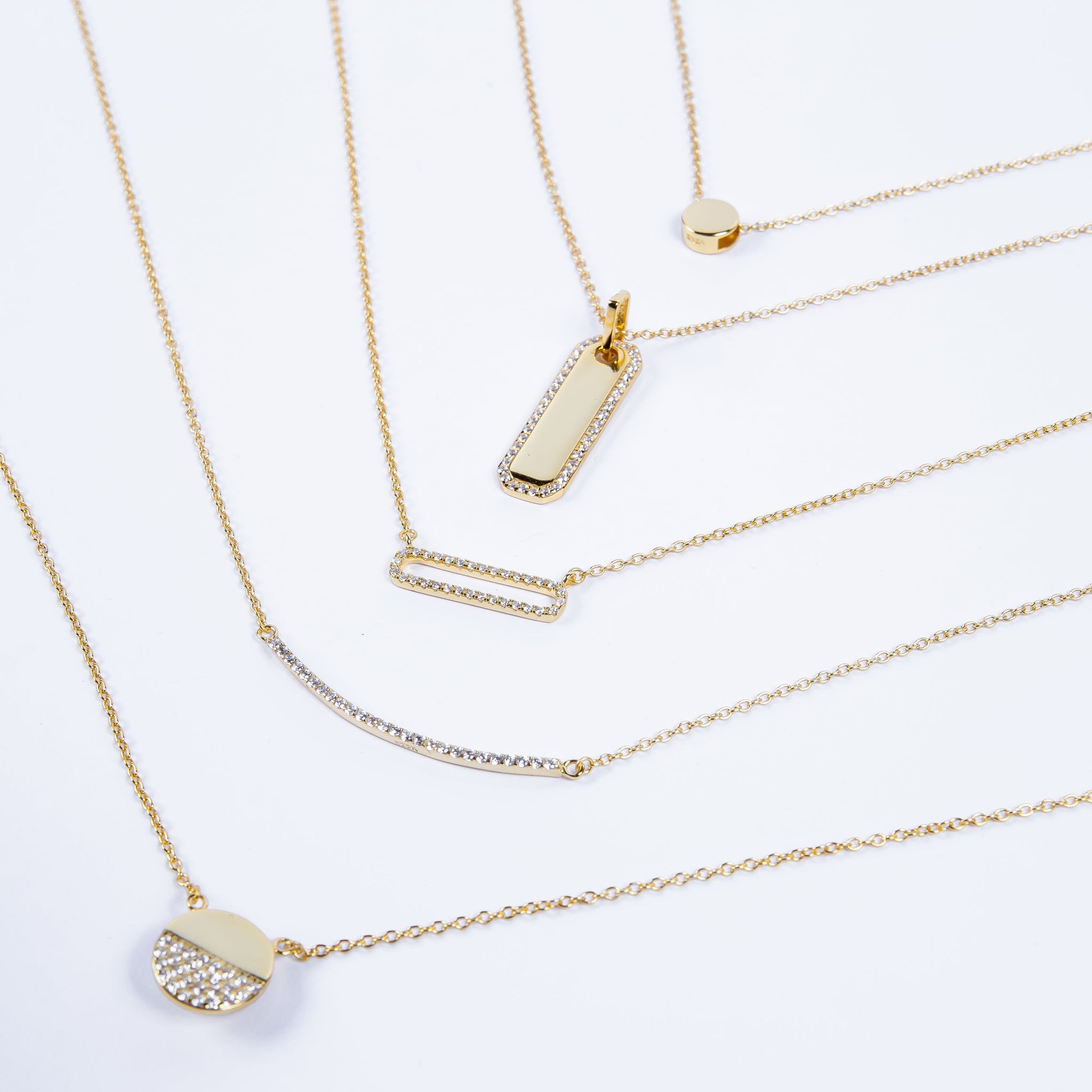 Collar Single Sliding Dot Gold L