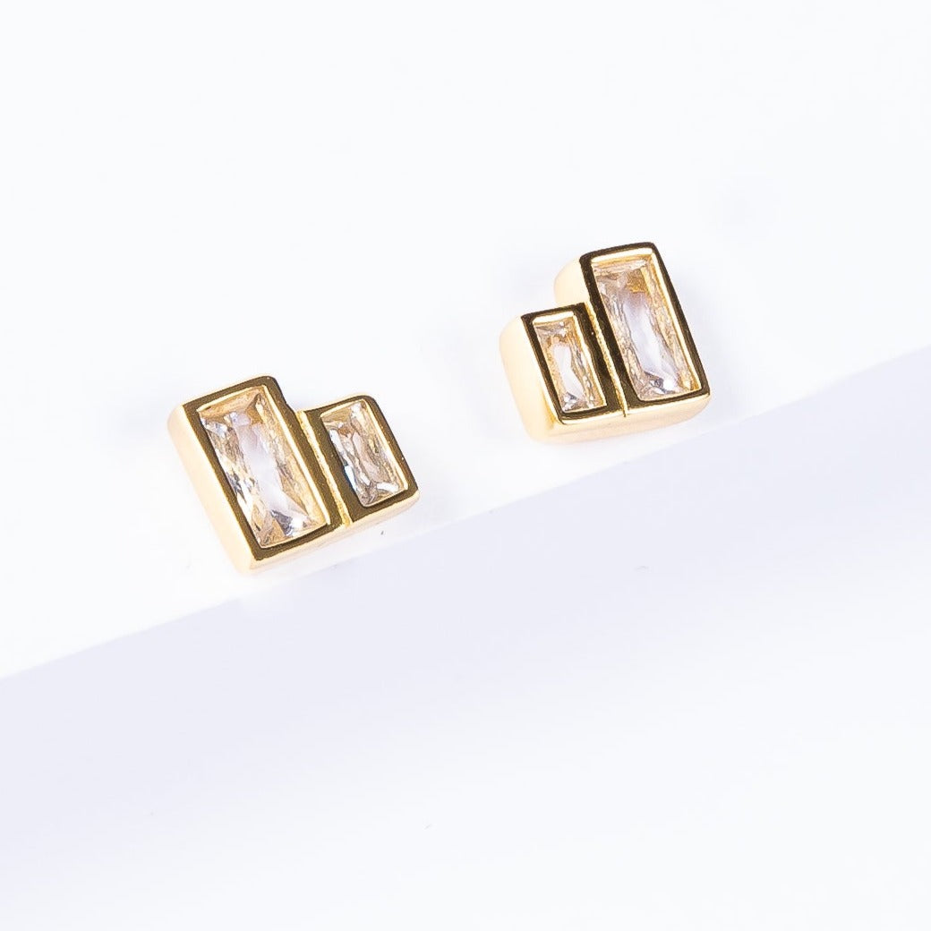 Aro Double Cube Stud