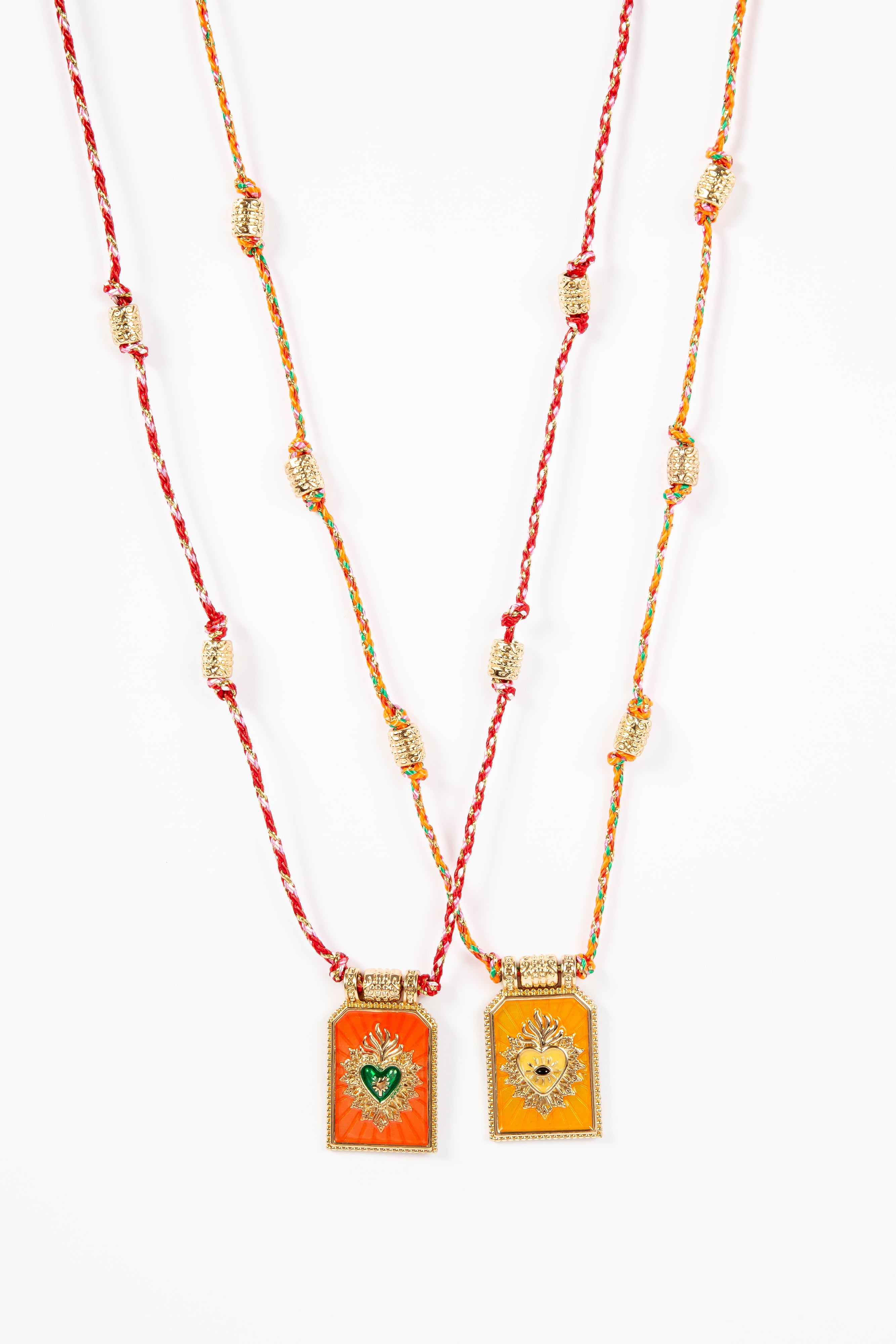 Collar Cord Jewel Heart
