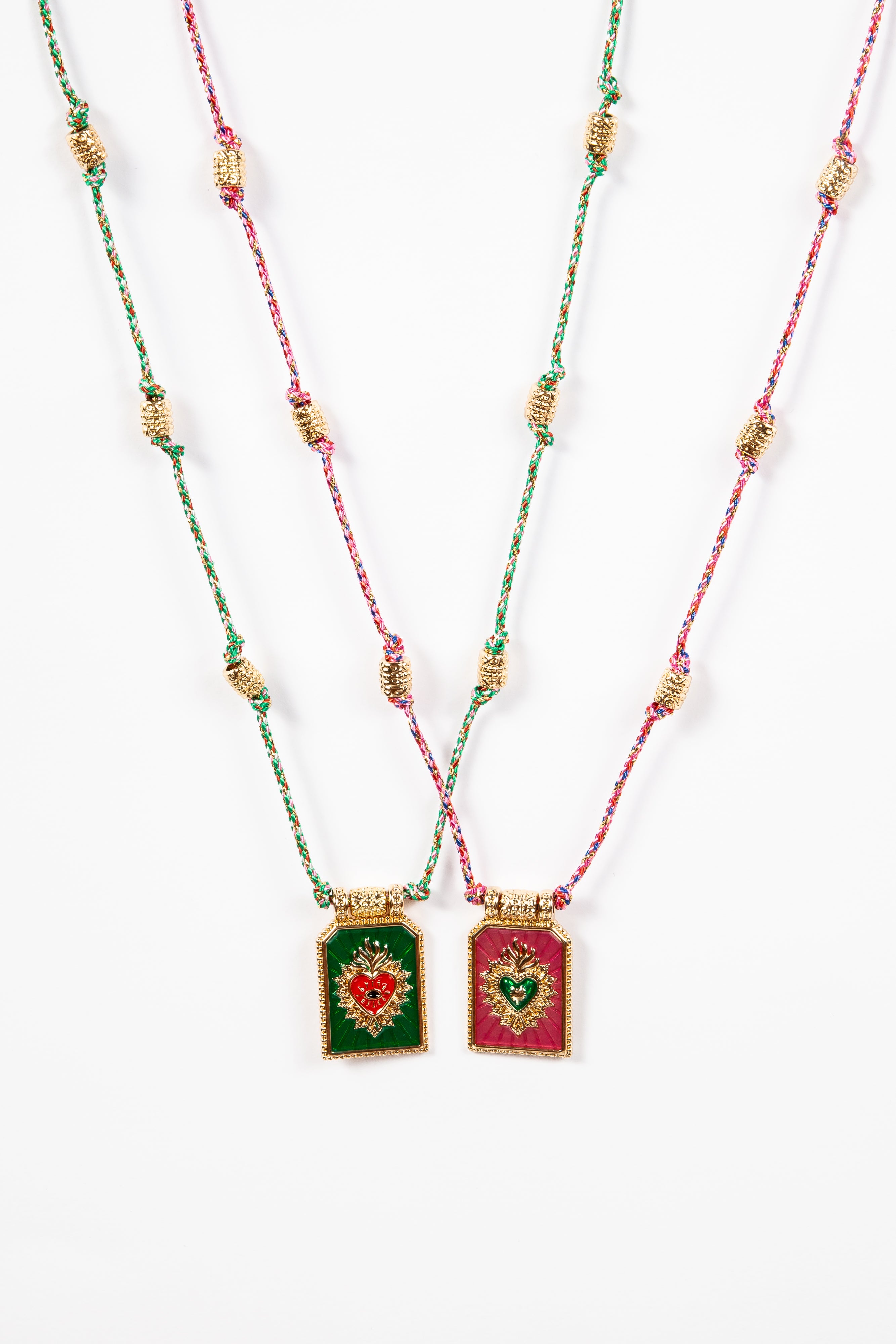 Collar Cord Jewel Heart